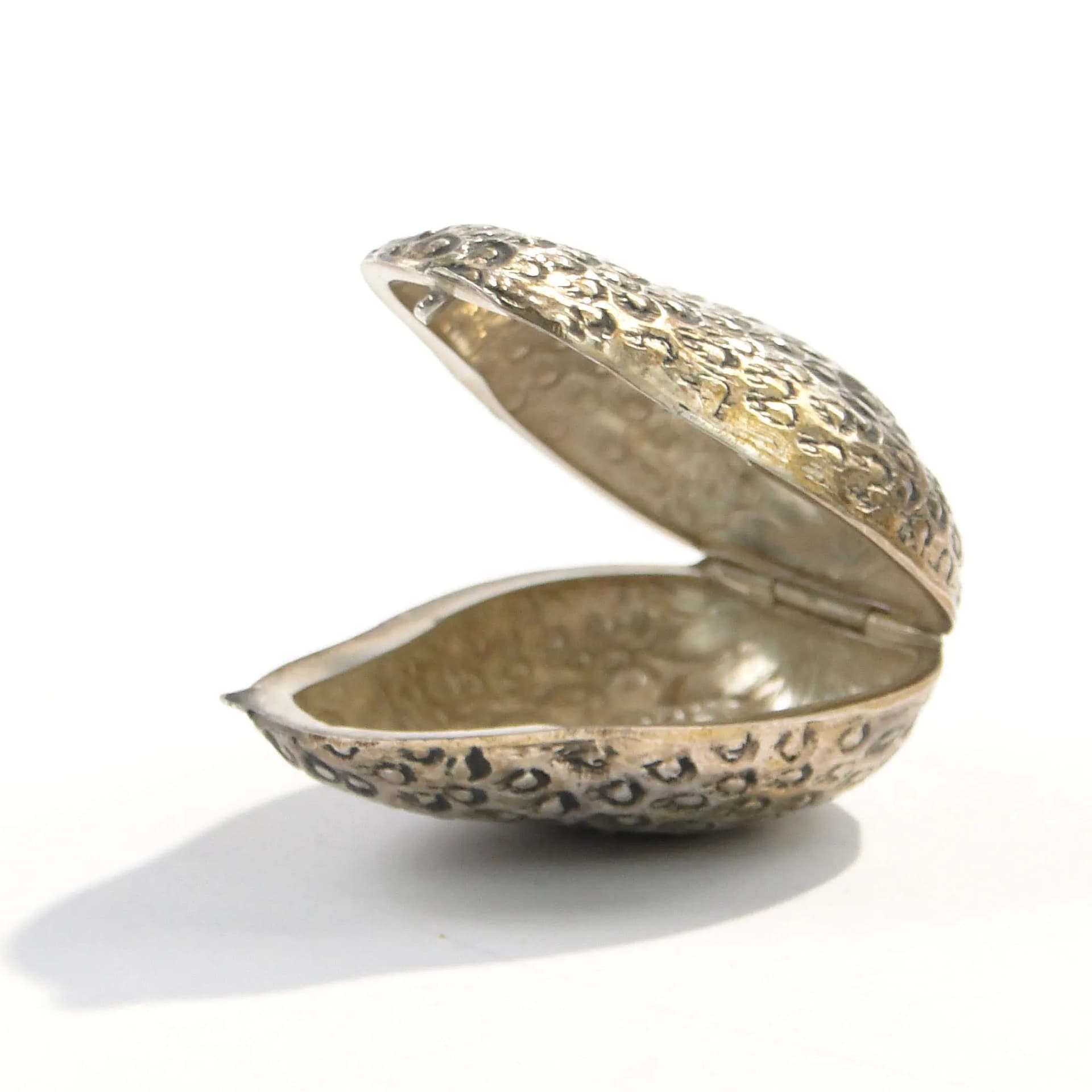 Ring Box Strawberry, Silver, Italy, 1950s - 160716