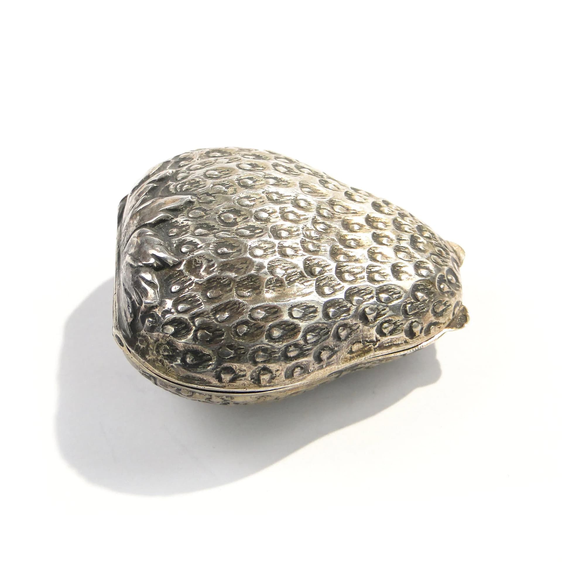 Ring Box Strawberry, Silver, Italy, 1950s - 160710