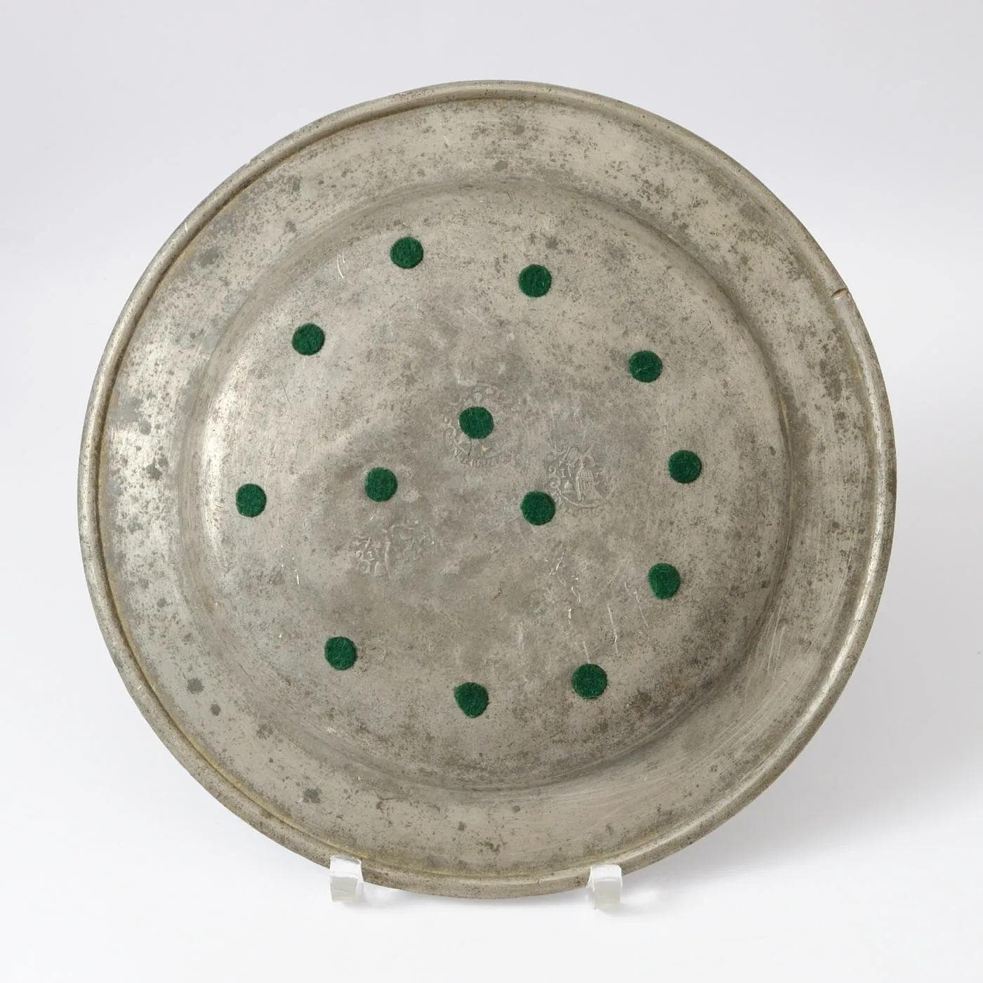 Plate, grey pewter, Germany, 18th c. - 160340