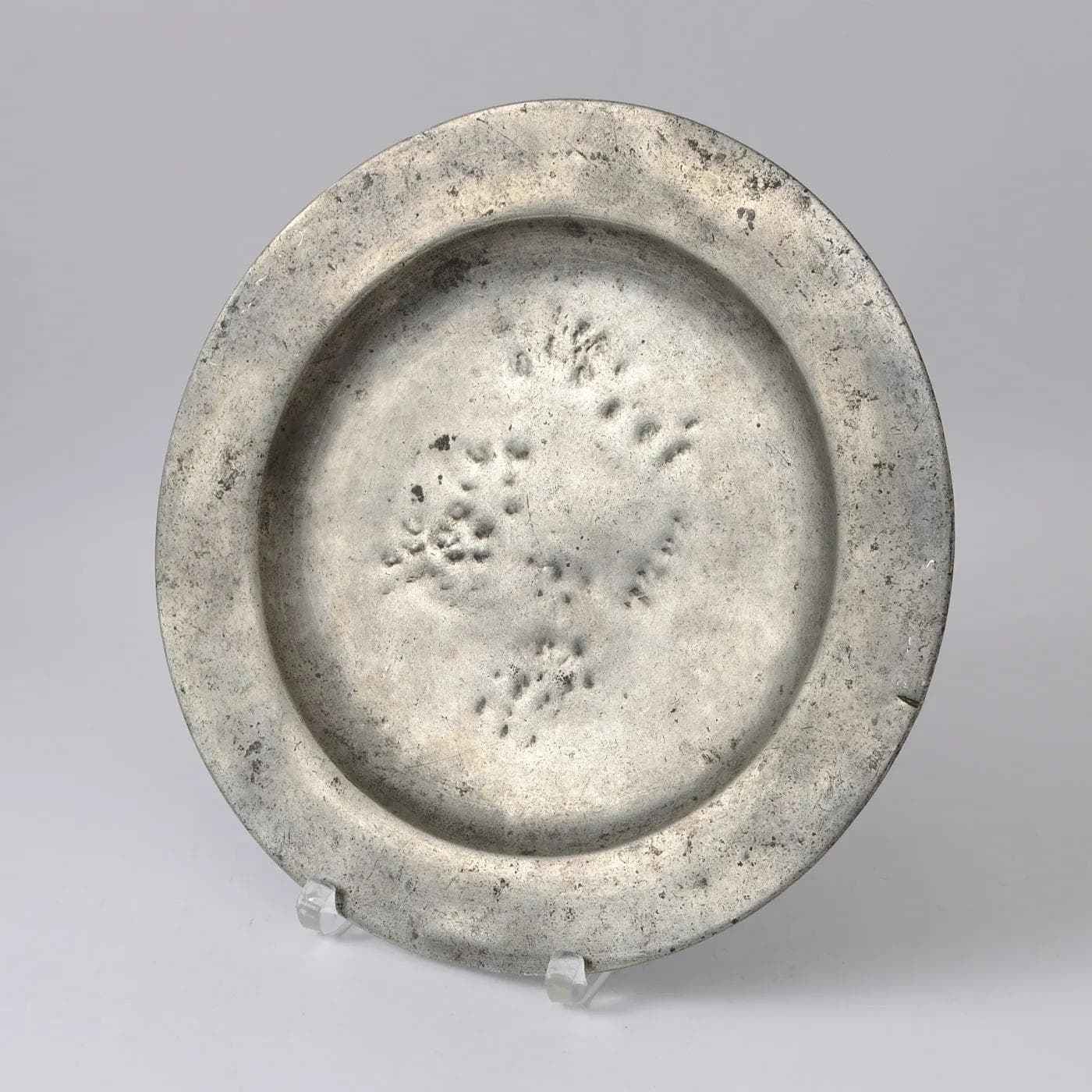 Plate, grey pewter, Germany, 18th c. - 160341