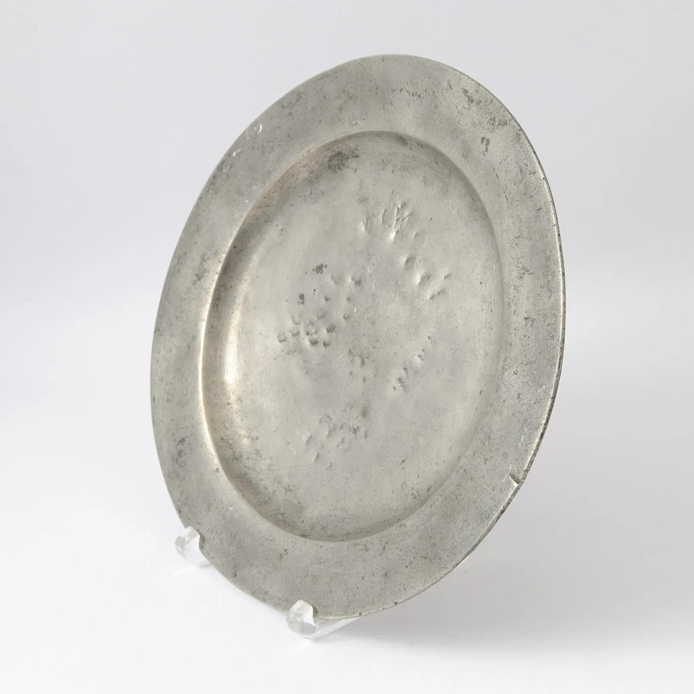 Plate, grey pewter, Germany, 18th c. - 160339
