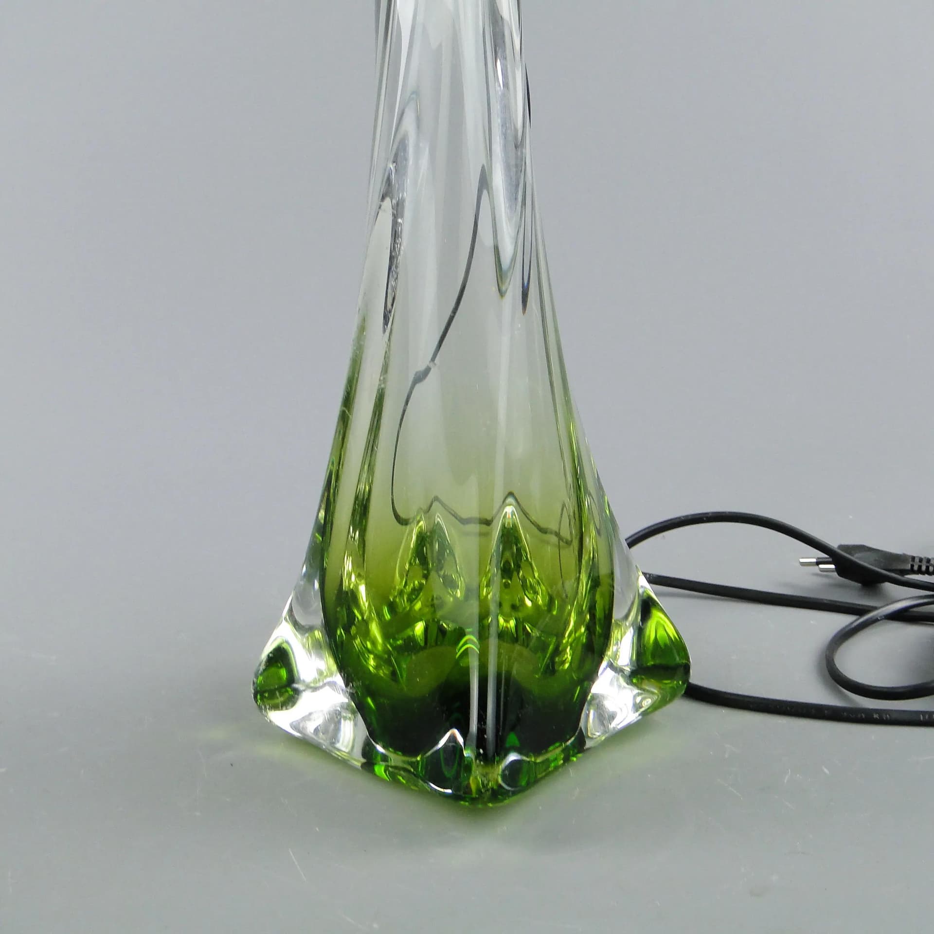 Lampa stołowa Val St Lambert, szkło multikolor, Belgia, lata 60. - 160664