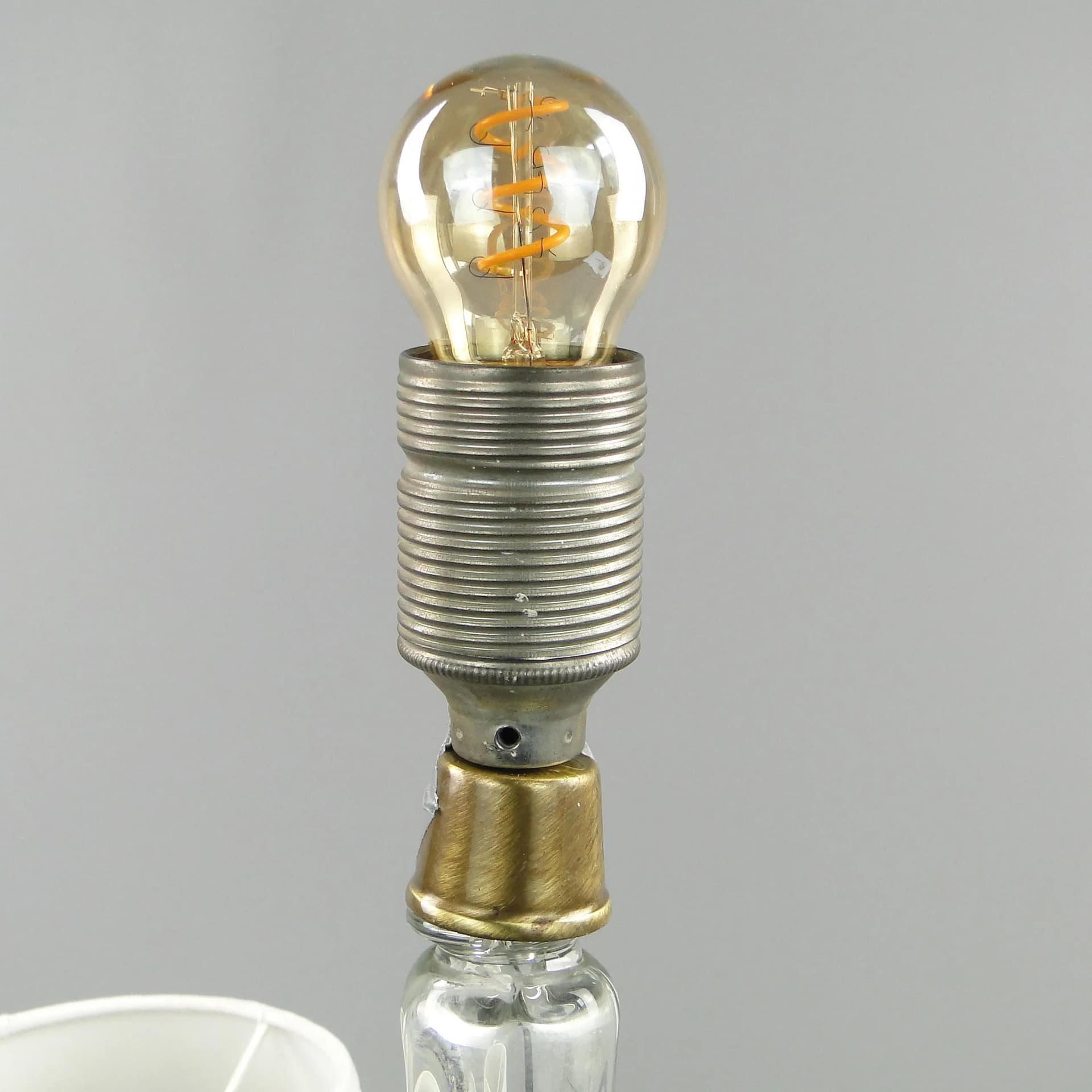 Lampa stołowa Val St Lambert, szkło multikolor, Belgia, lata 60. - 160671