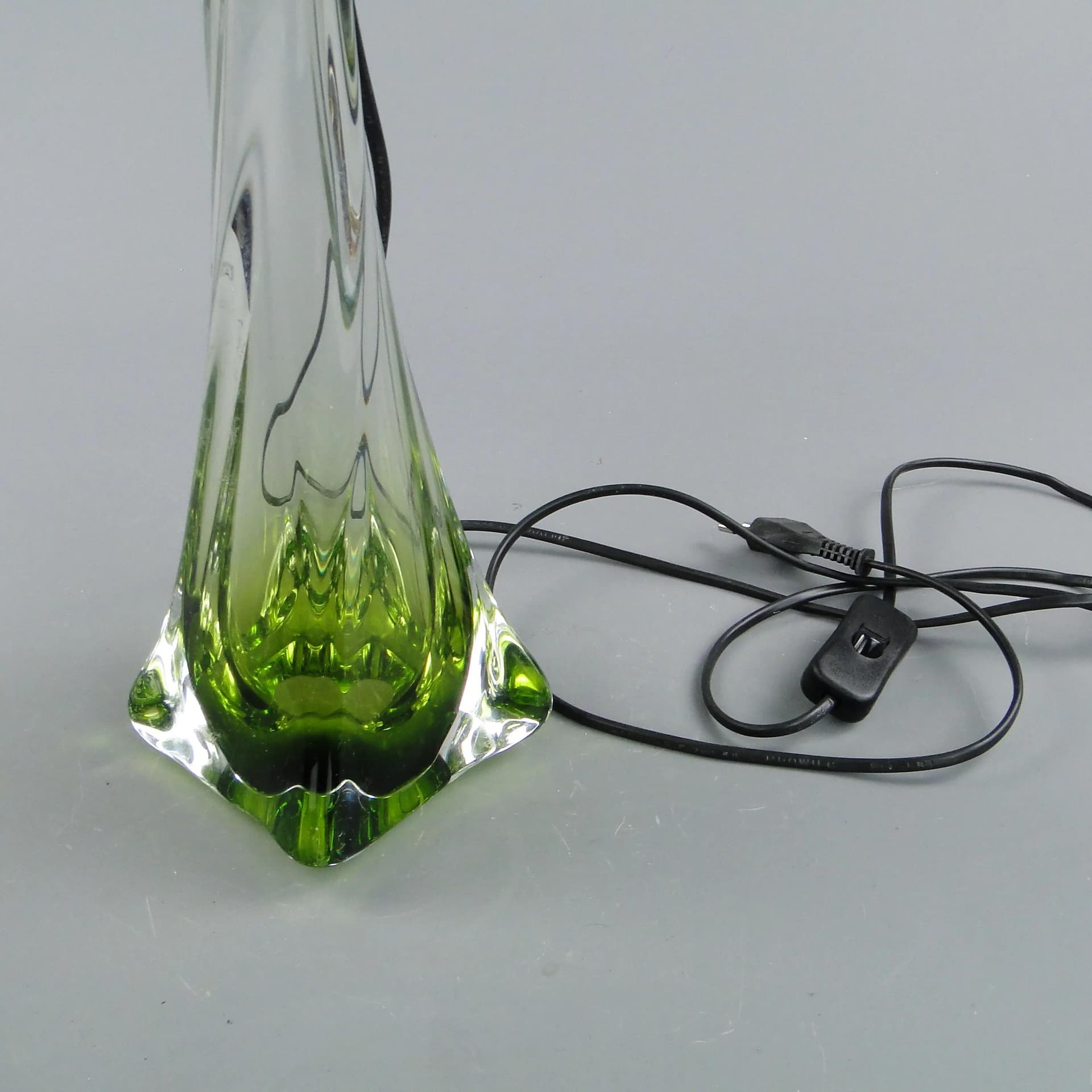 Lampa stołowa Val St Lambert, szkło multikolor, Belgia, lata 60. - 160663