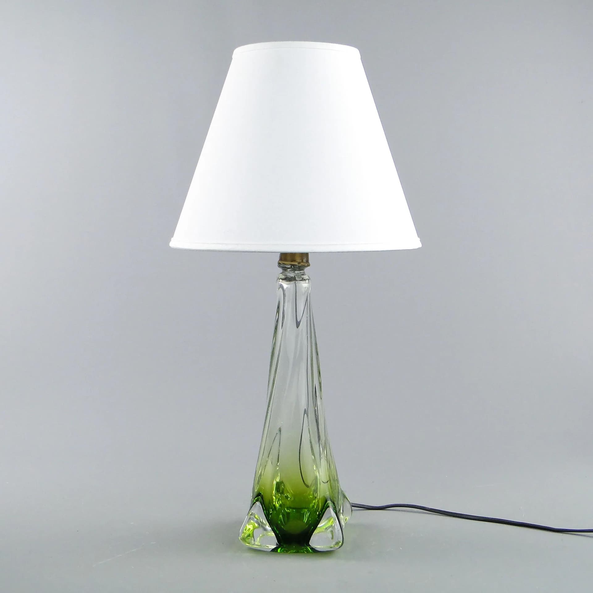 Lampa stołowa Val St Lambert, szkło multikolor, Belgia, lata 60. - 160668