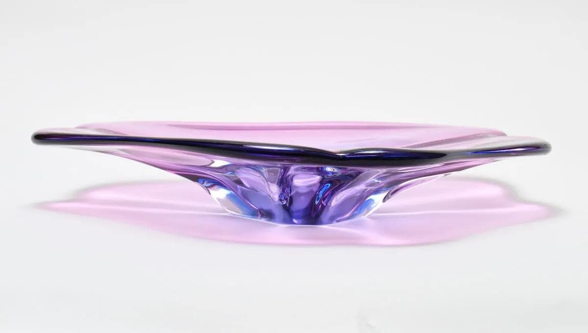 Platter, Murano, multicolor glass, Italy, 1960s. - 160302