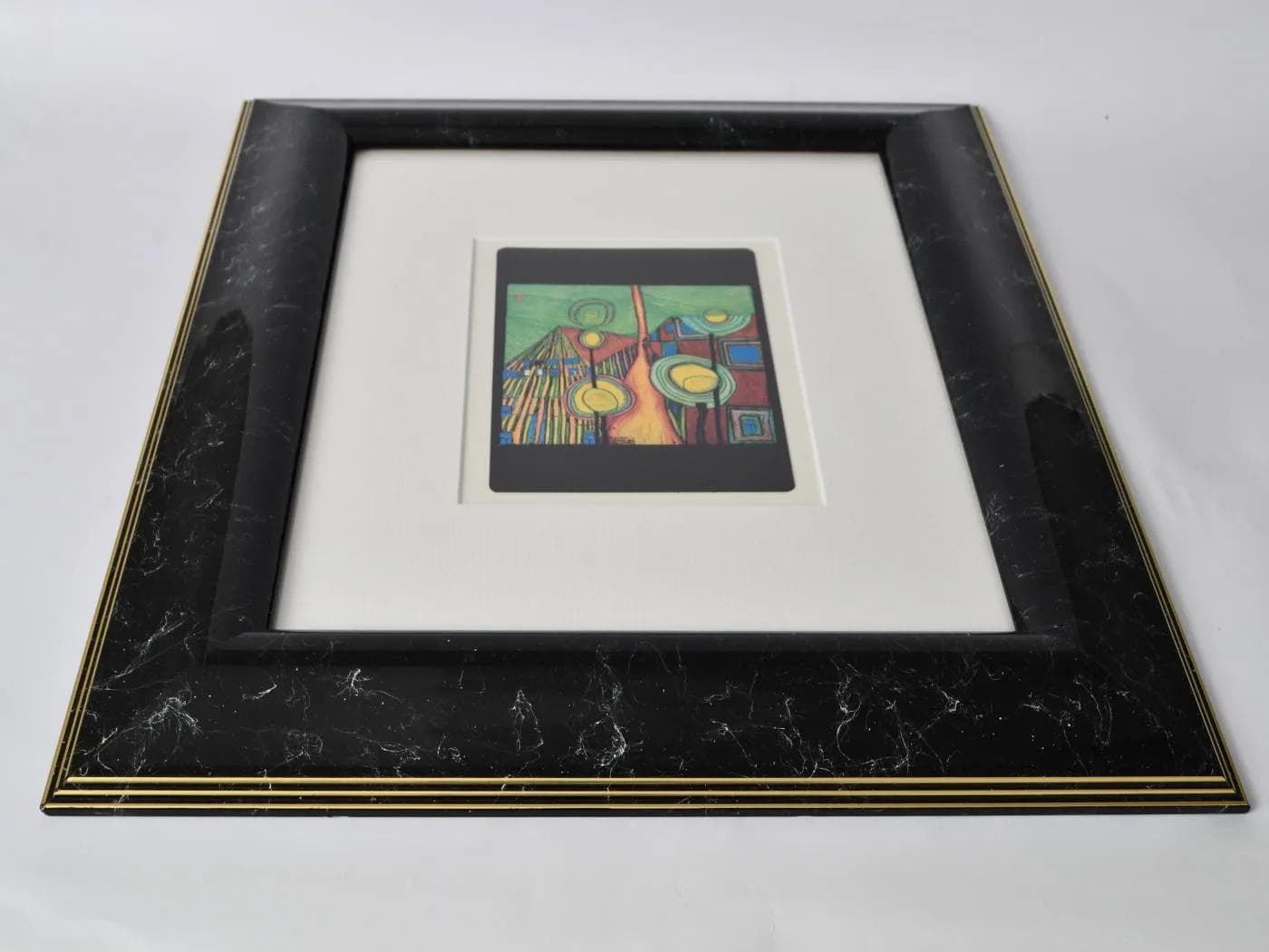 Print, multicolor, by F. Hundertwasser, Switzerland, 1980s. - 160298