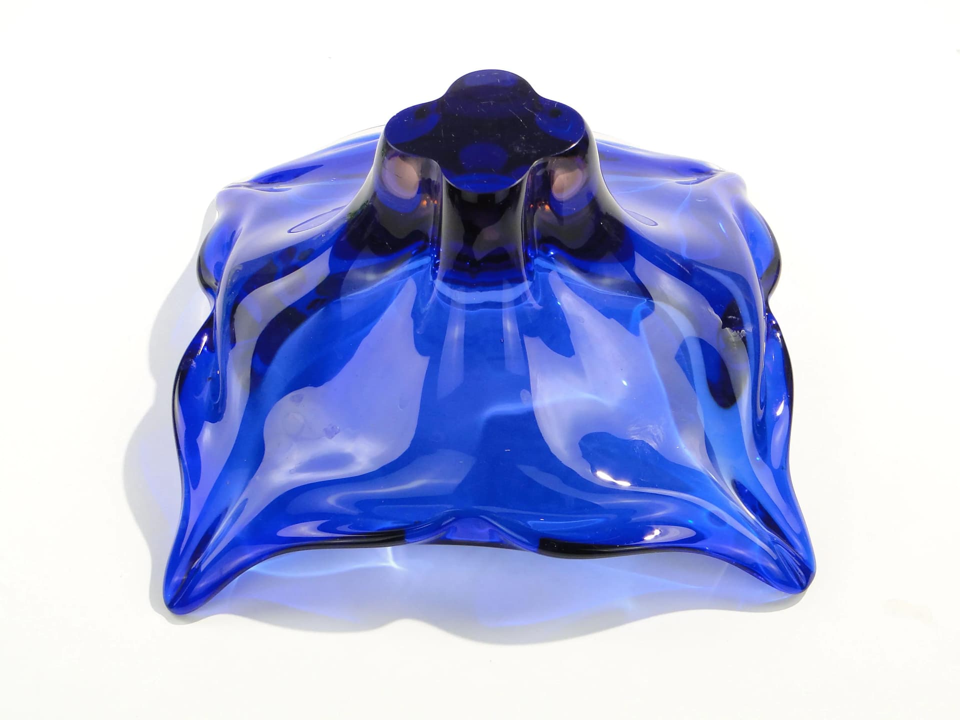 Bowl, multicolor glass, by J. Hospodka, Czechoslovakia, 1960s. - 160660