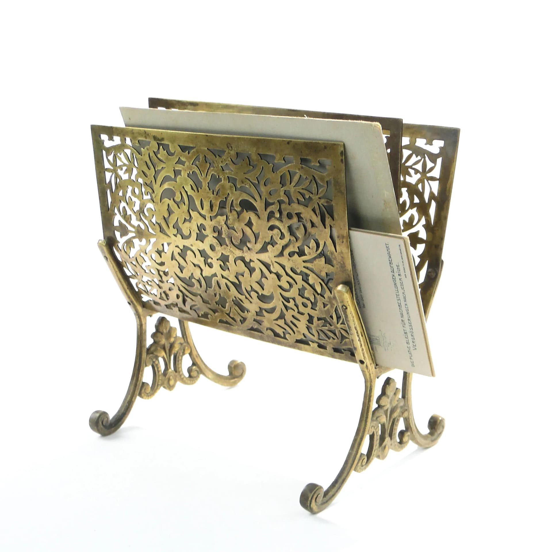 Listownik Art deco, brąz złoty, Niemcy, lata 20. - 160622