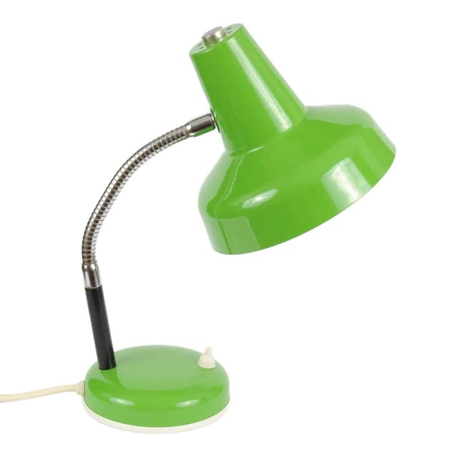 Lampa biurkowa Space Age, zielona, metal, Niemcy, lata 70. - WYMIARY