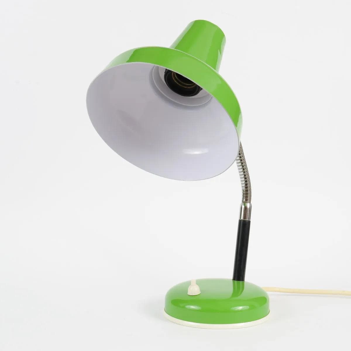 Lampa biurkowa Space Age, zielona, metal, Niemcy, lata 70. - 160274