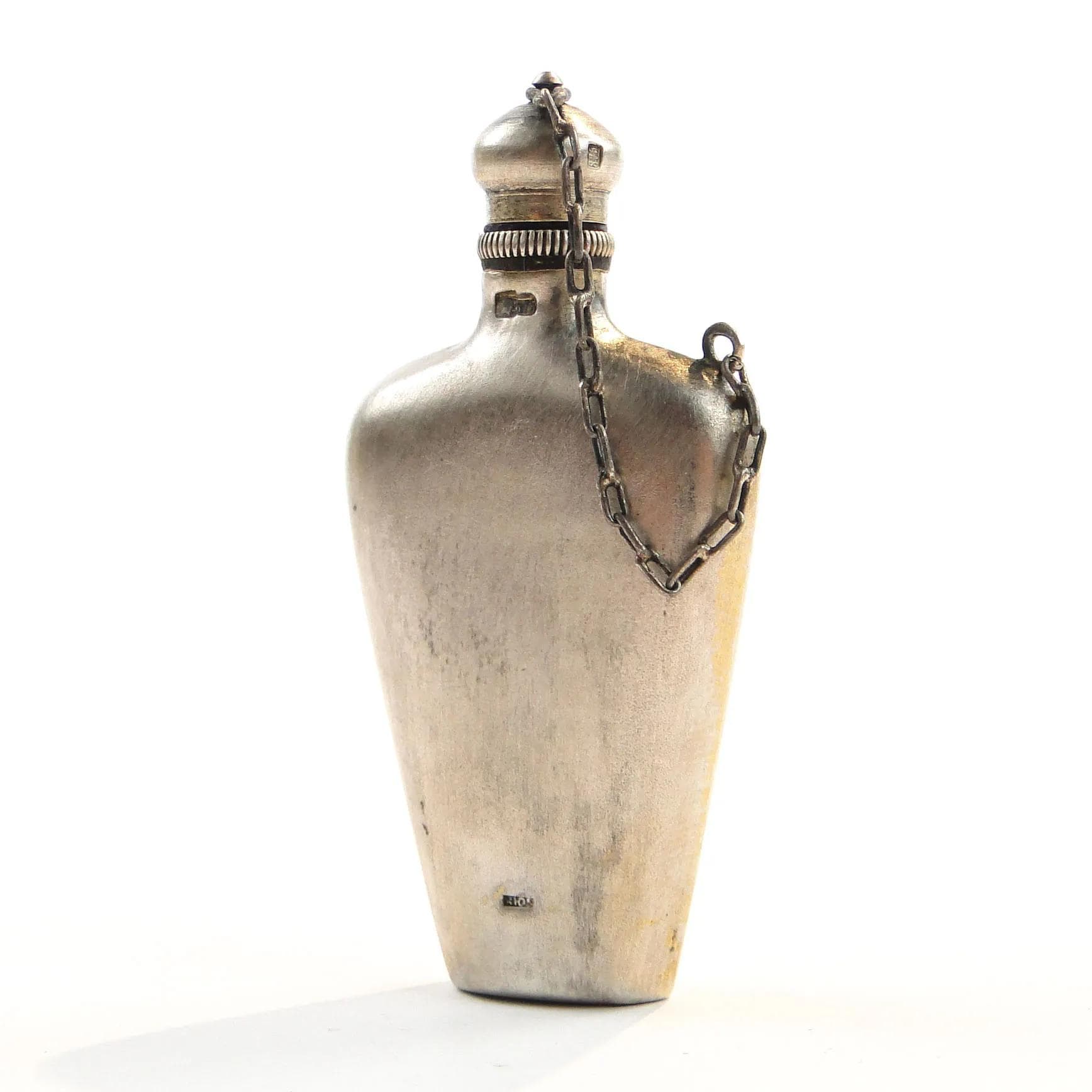 Perfume Bottle, Engraved Silver, Warsaw, Poland, 1980s - 10327