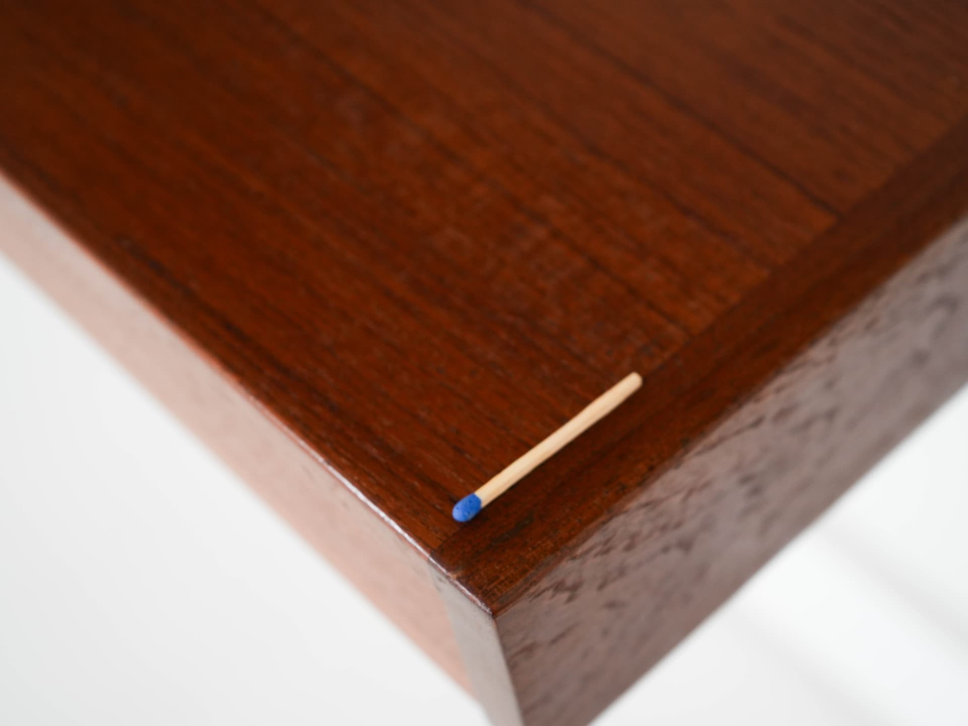 Regał systemowy, teak brązowy, metal czarny, proj. K. Kristiansen, Dania, lata 60. - 160863