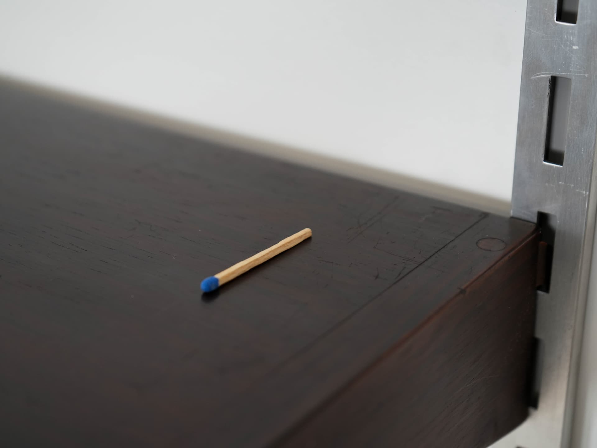 Shelving unit, rosewood dark brown, by K. Kristiansen, Denmark, 1960s. - 160908