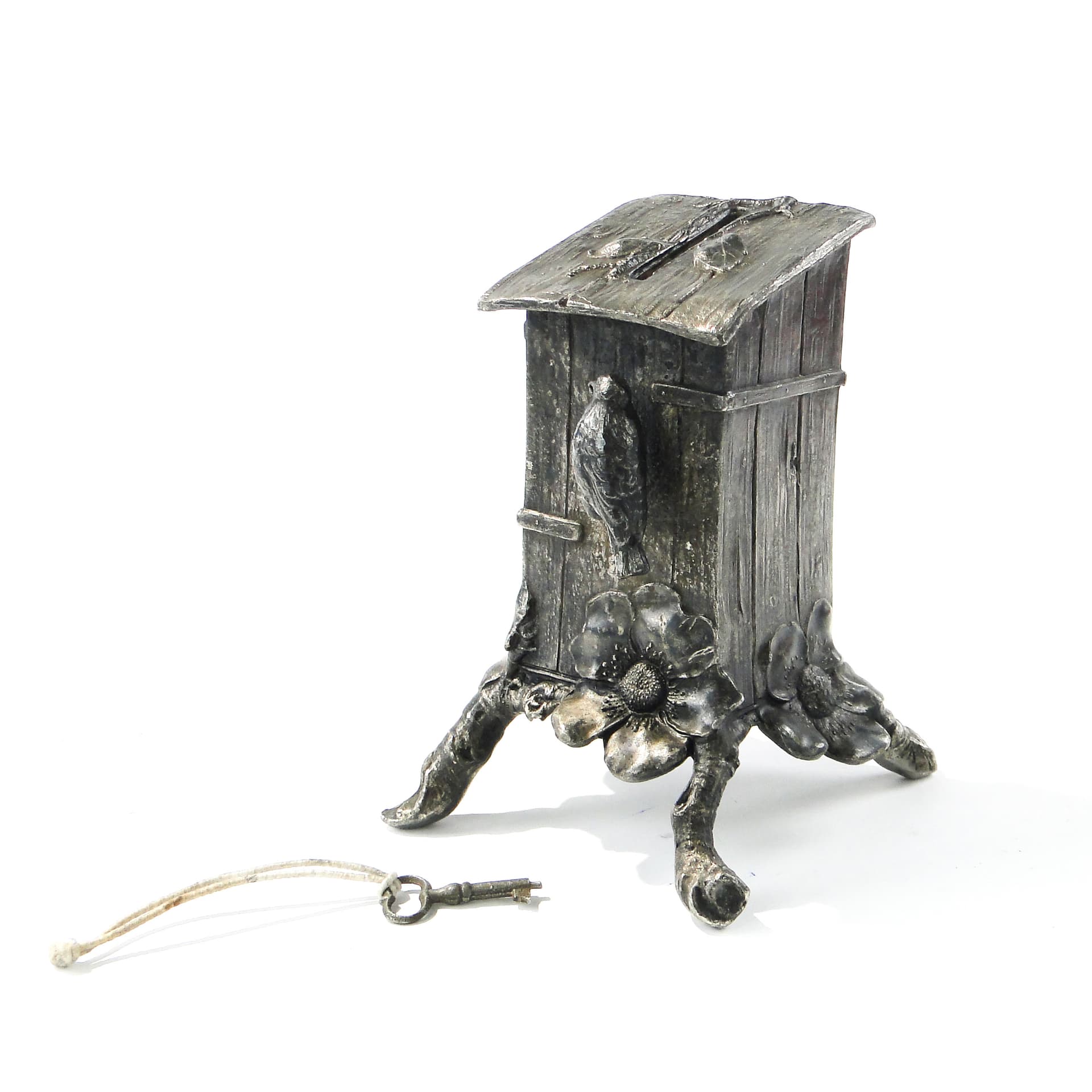 Secesyjna skarbonka ze skowronkiem, WMF, 1900 r - 160940