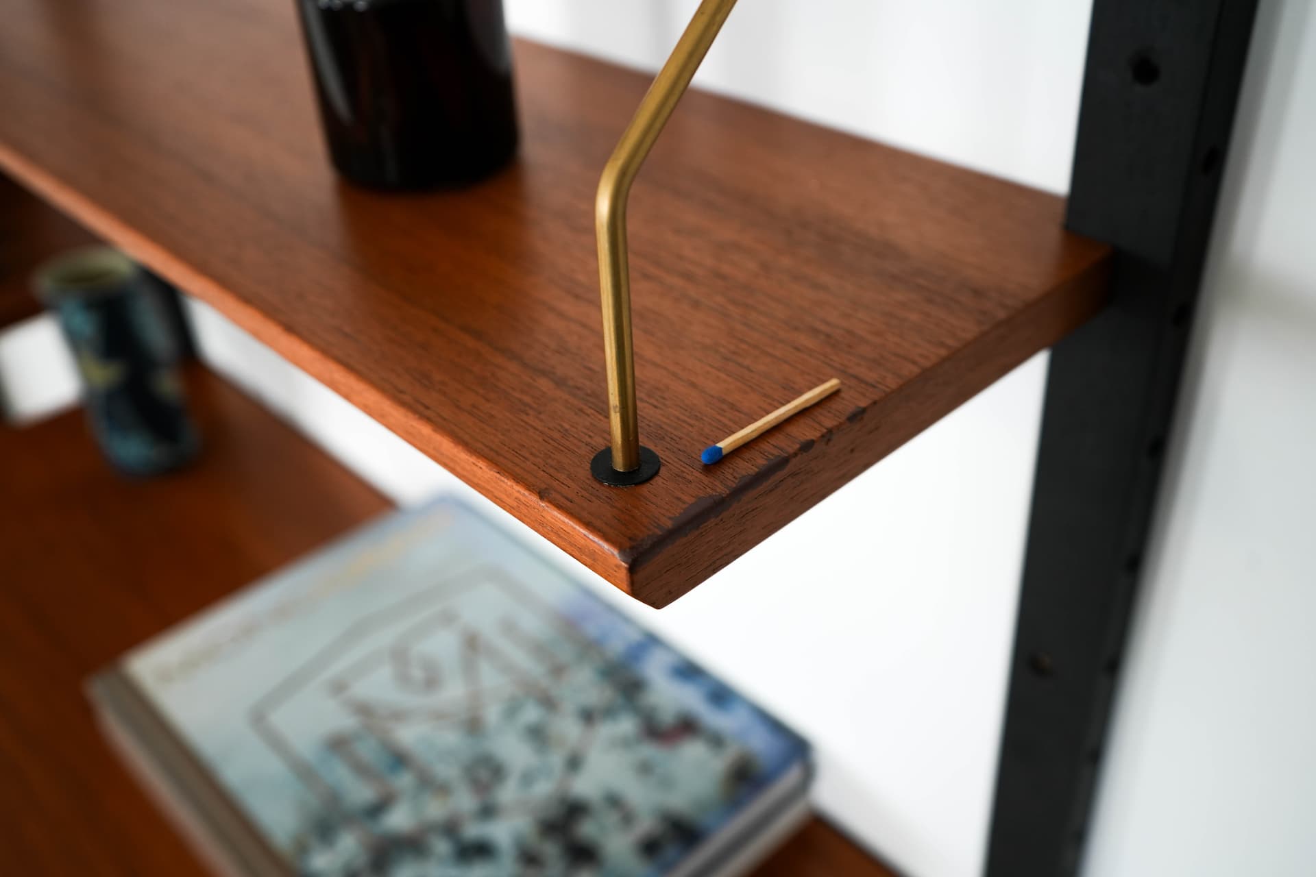 Shelving system, light brown teak, by P. Cadovius, Denmark, 1960s. - 161038