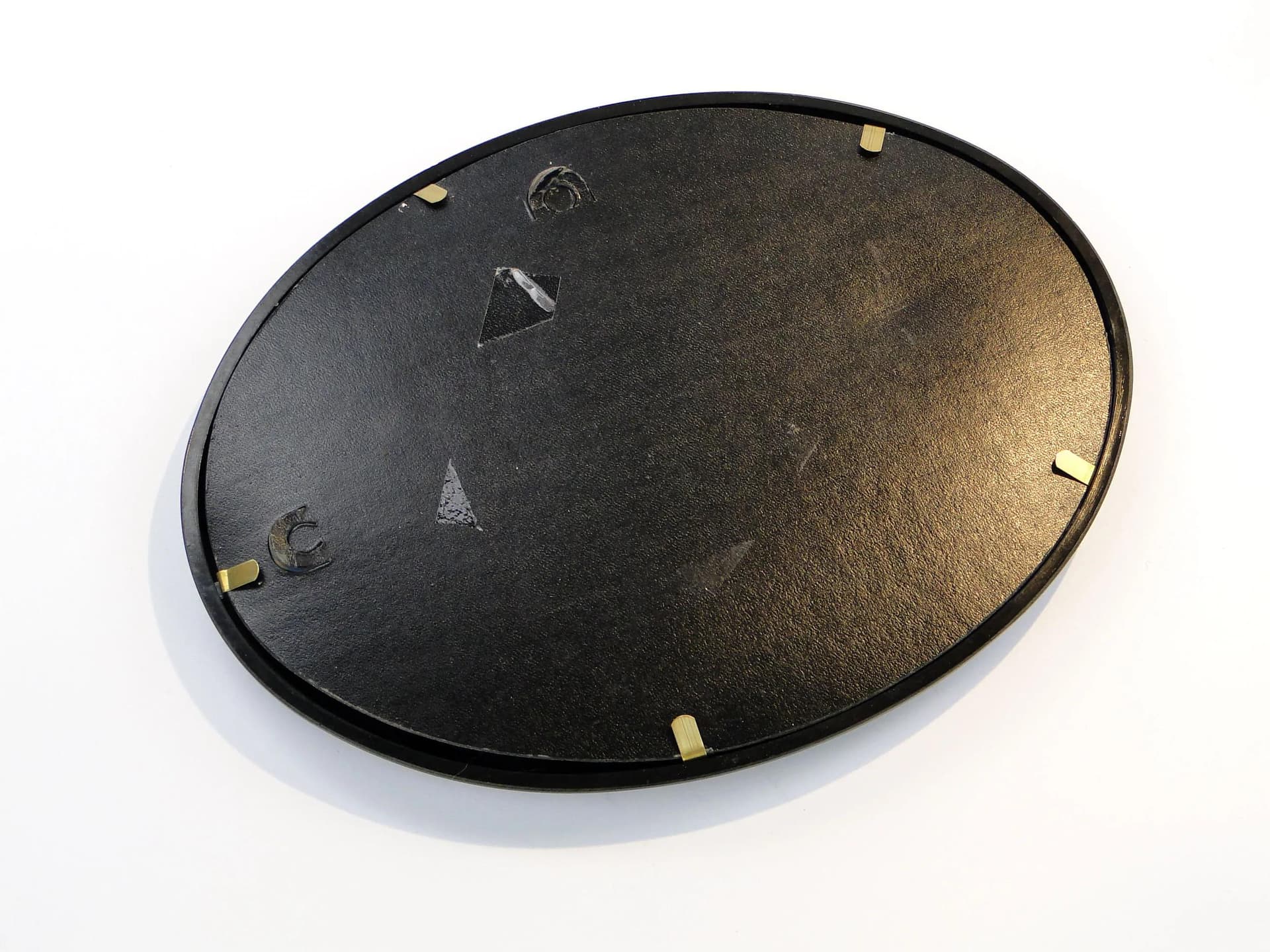 Photo Frame Art Deco, black ebonite, brass, Sweden, 1930s - 10303