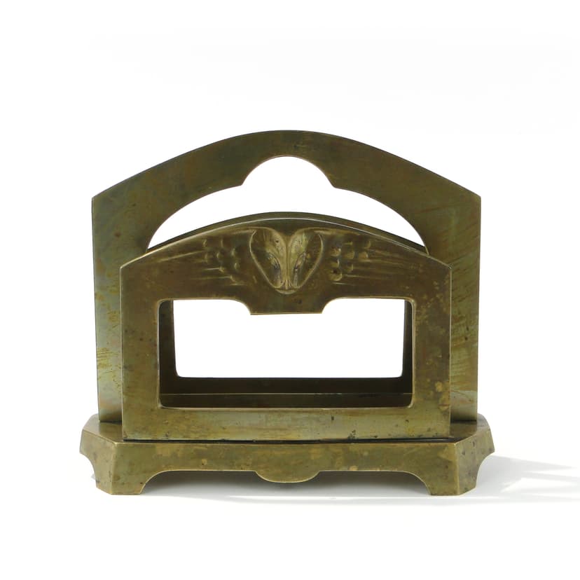 Listownik z brązu z motywem sowy ok 1900 r