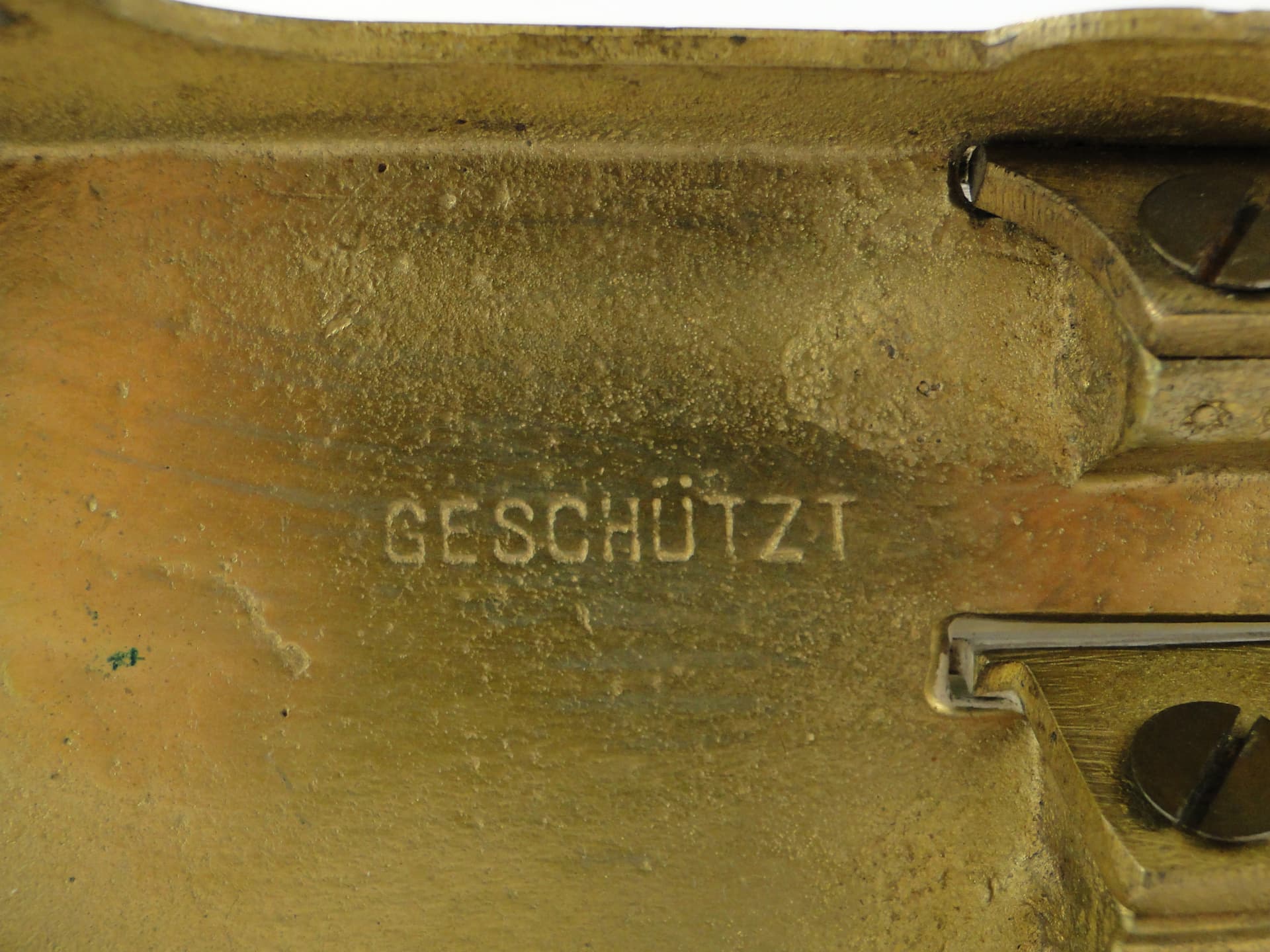 Listownik z brązu z motywem sowy ok 1900 r - 161179