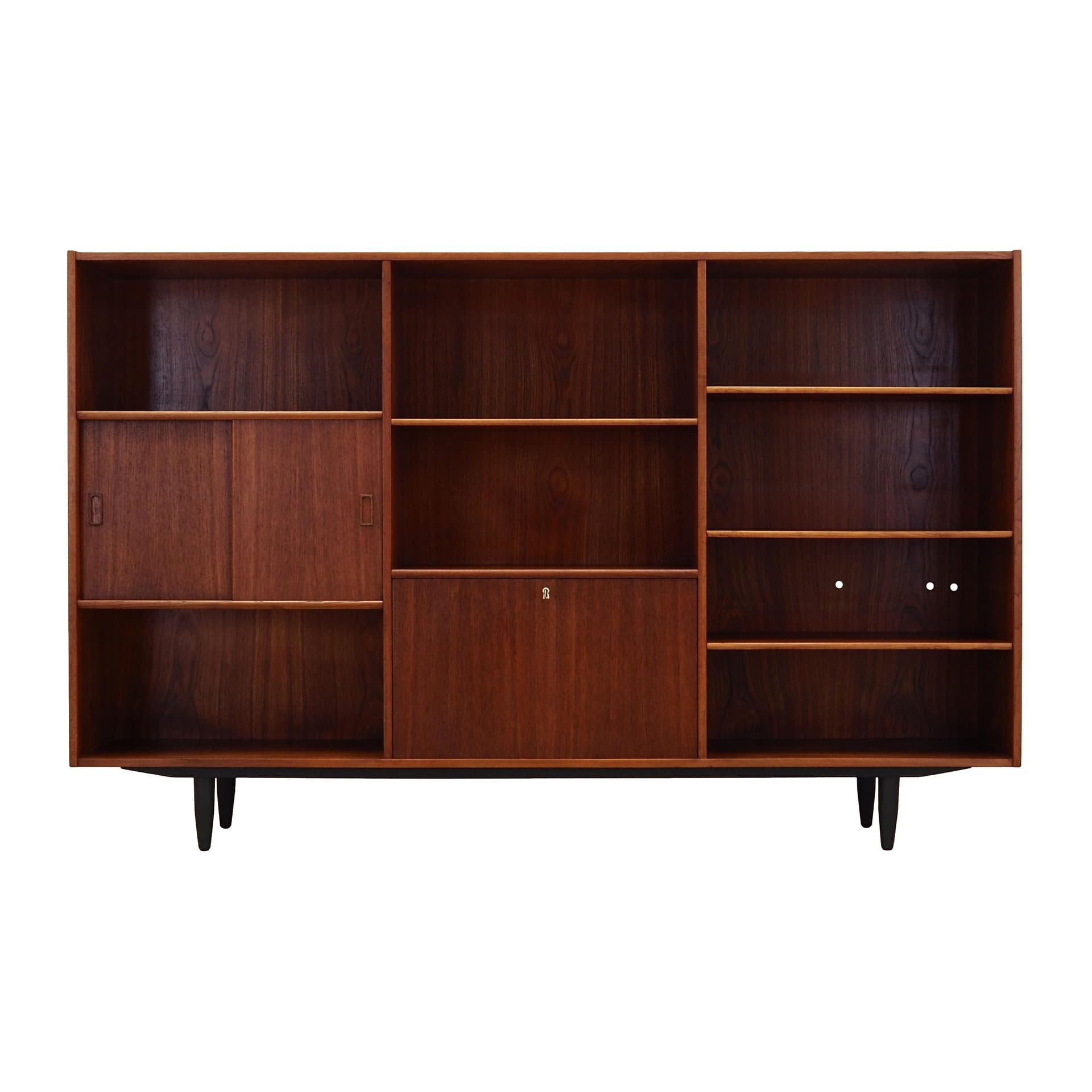 Bookcase, brown teak, Denmark, 1970s. - 161180