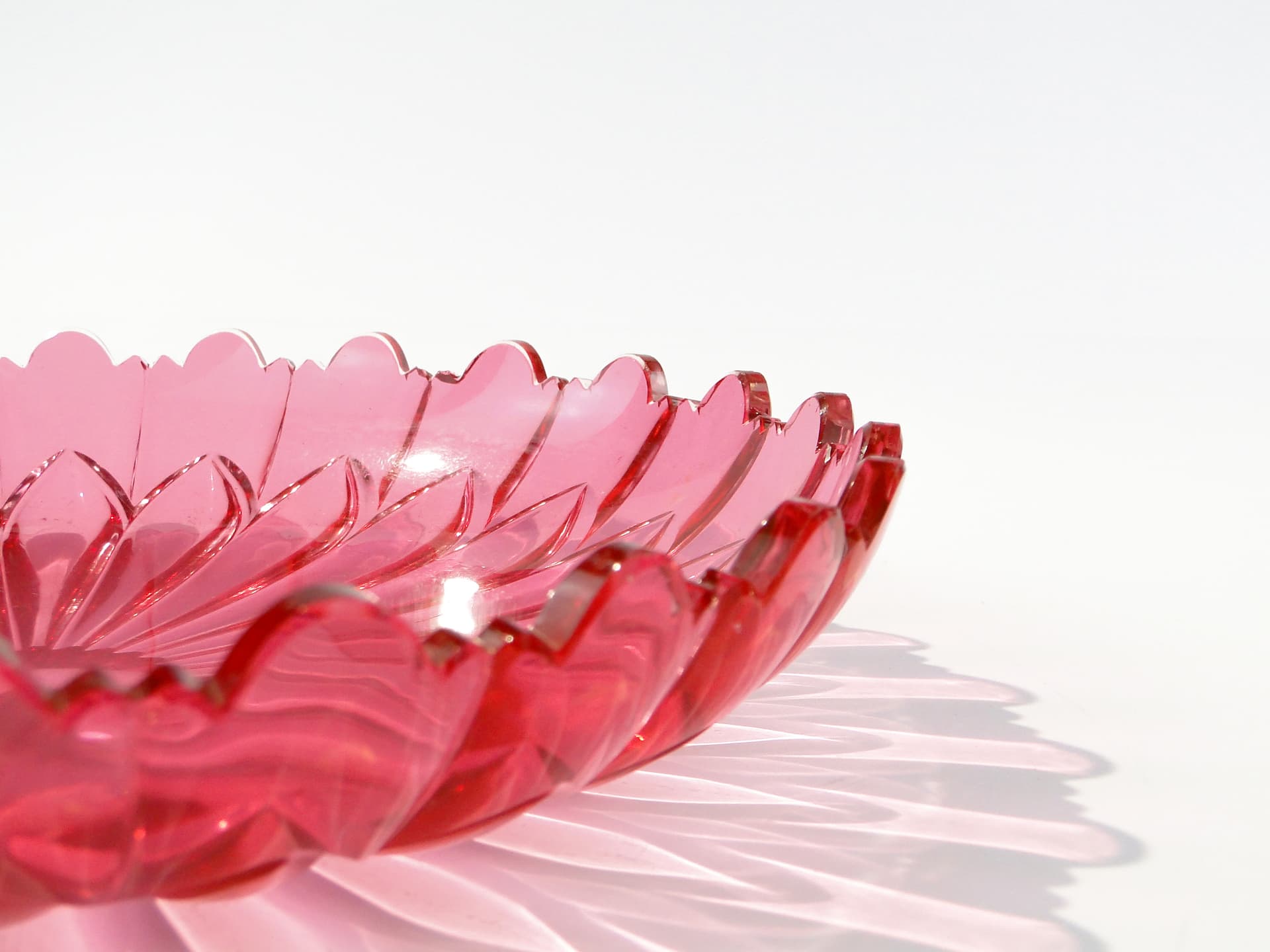 Patera kryształowa w stylu biedermajer, Huta Józefina - 161227