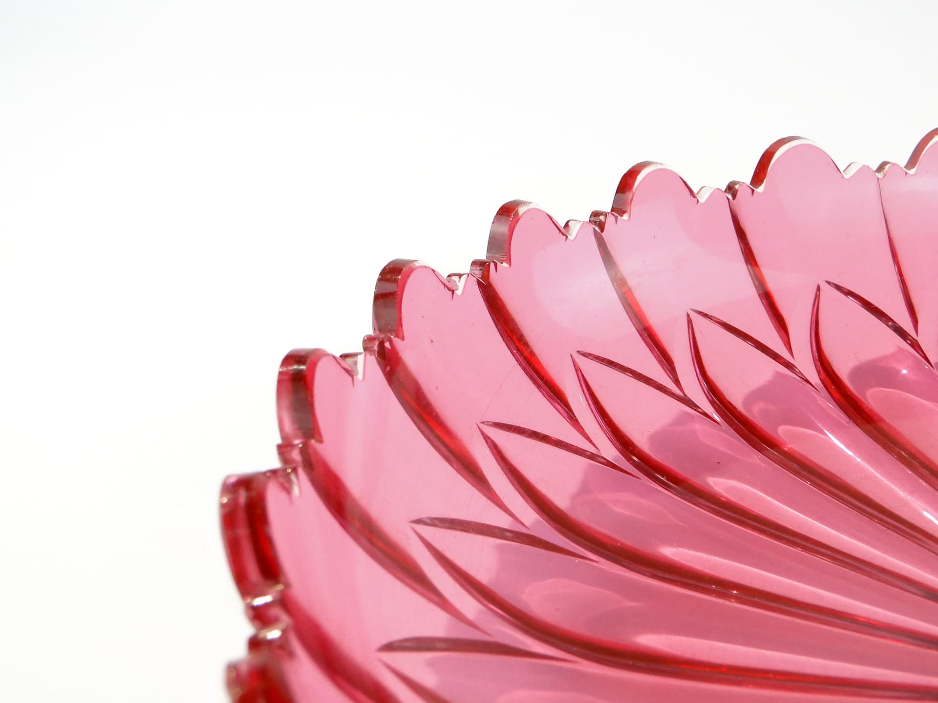 Patera kryształowa w stylu biedermajer, Huta Józefina - 161228