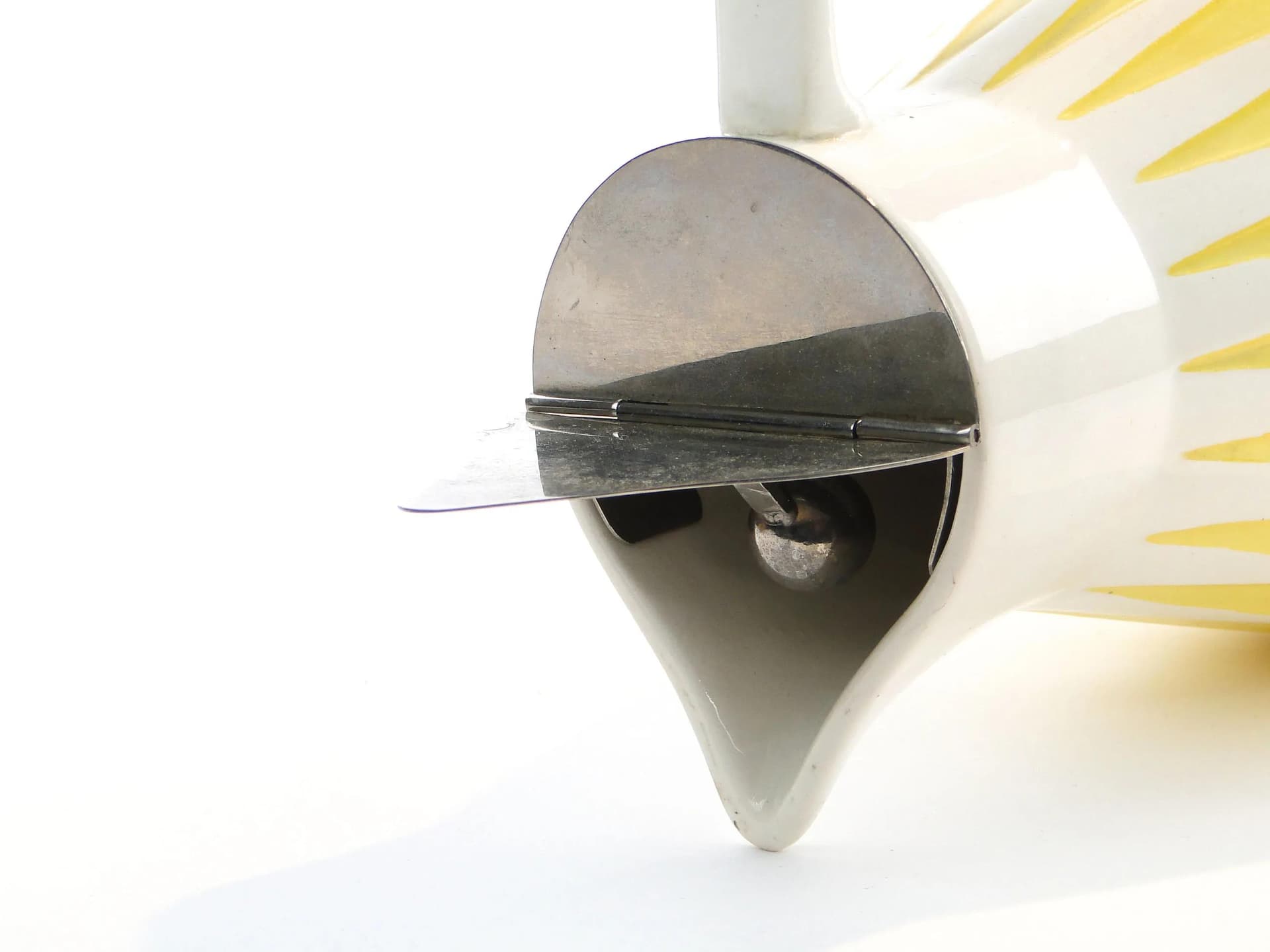 Żółty, art deco dzbanek na mleko, Max Roesler, Niemcy, lata 20. - 10281