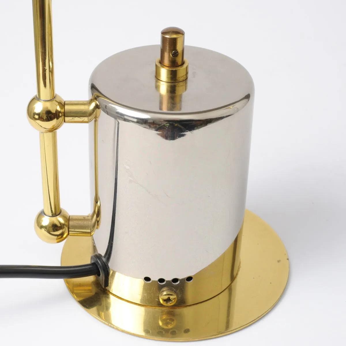 Desk lamp, golden, N Licht, Germany, 1980s. - 161973