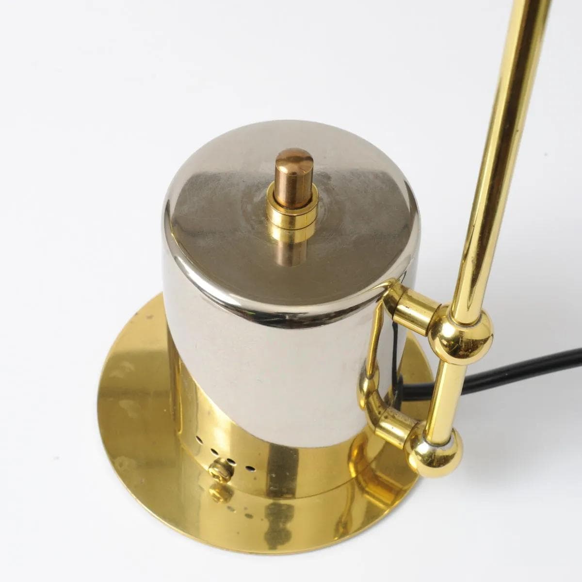 Desk lamp, golden, N Licht, Germany, 1980s. - 161972