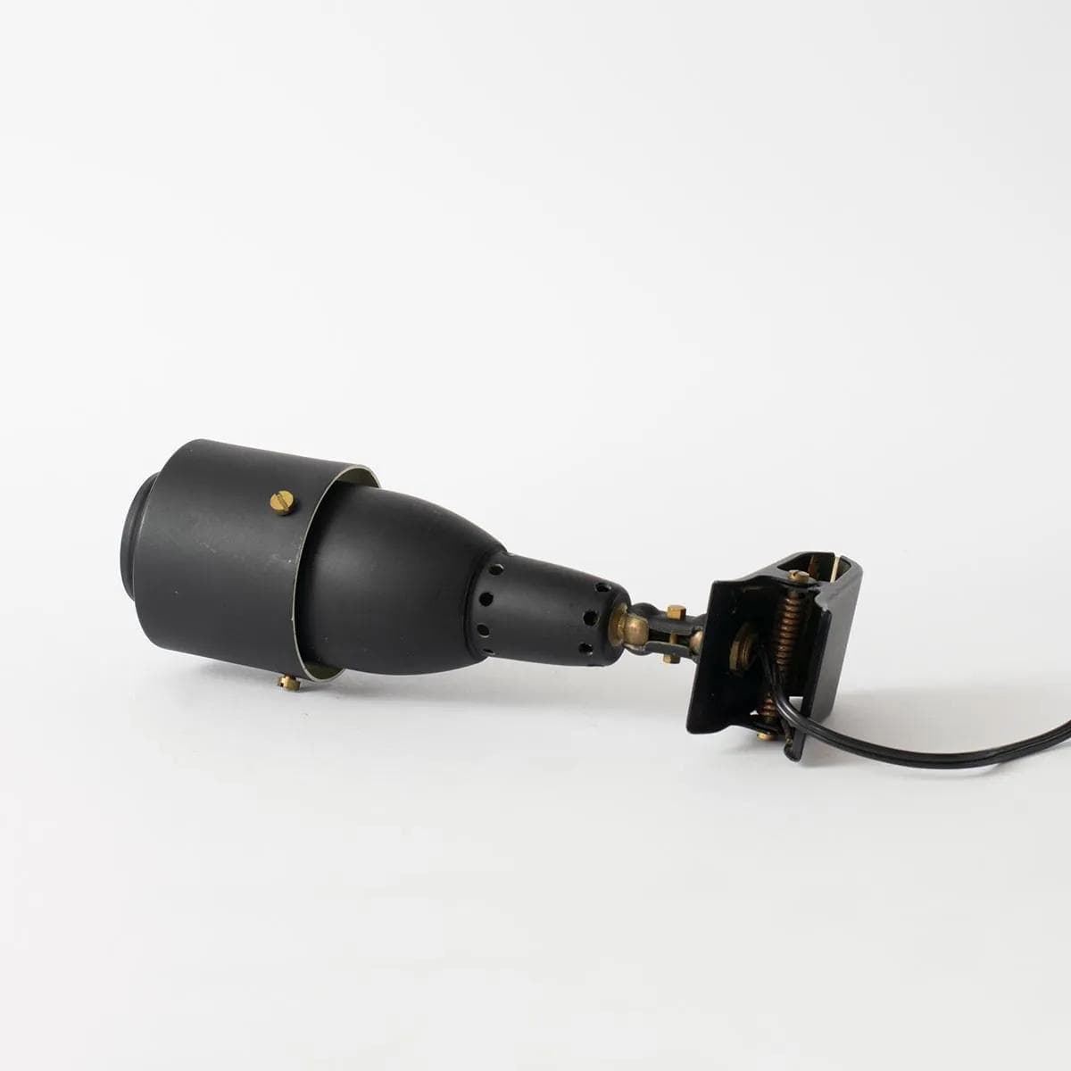 Lampa na klips, czarny, metal, GB Paris, Francja, lata 50. - 161966