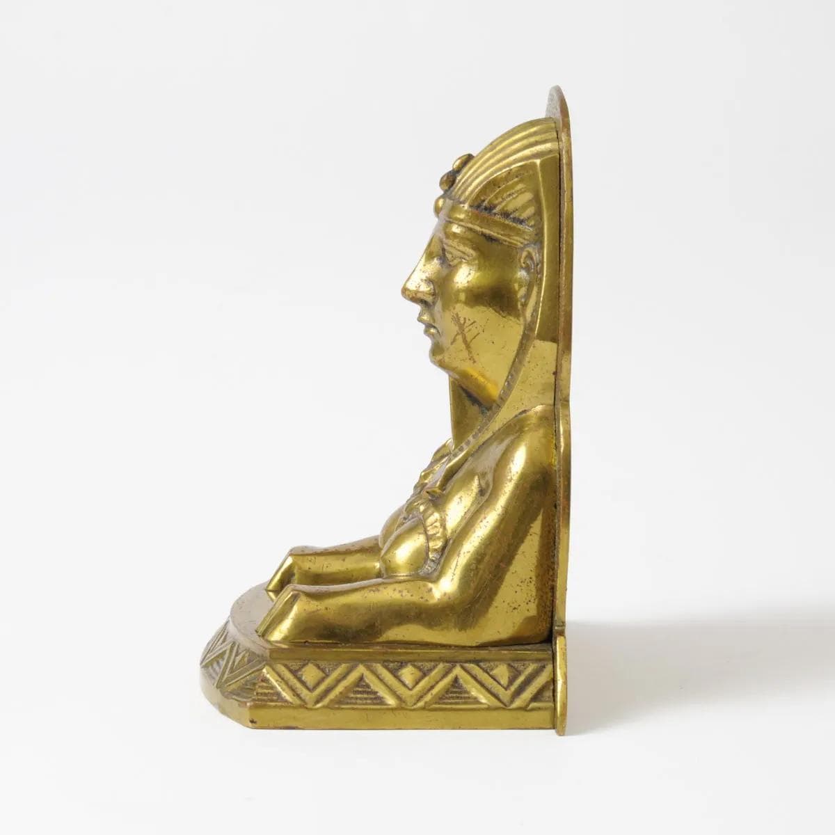 Bookend Sphinx, golden brass, France, 1920s. - 161924