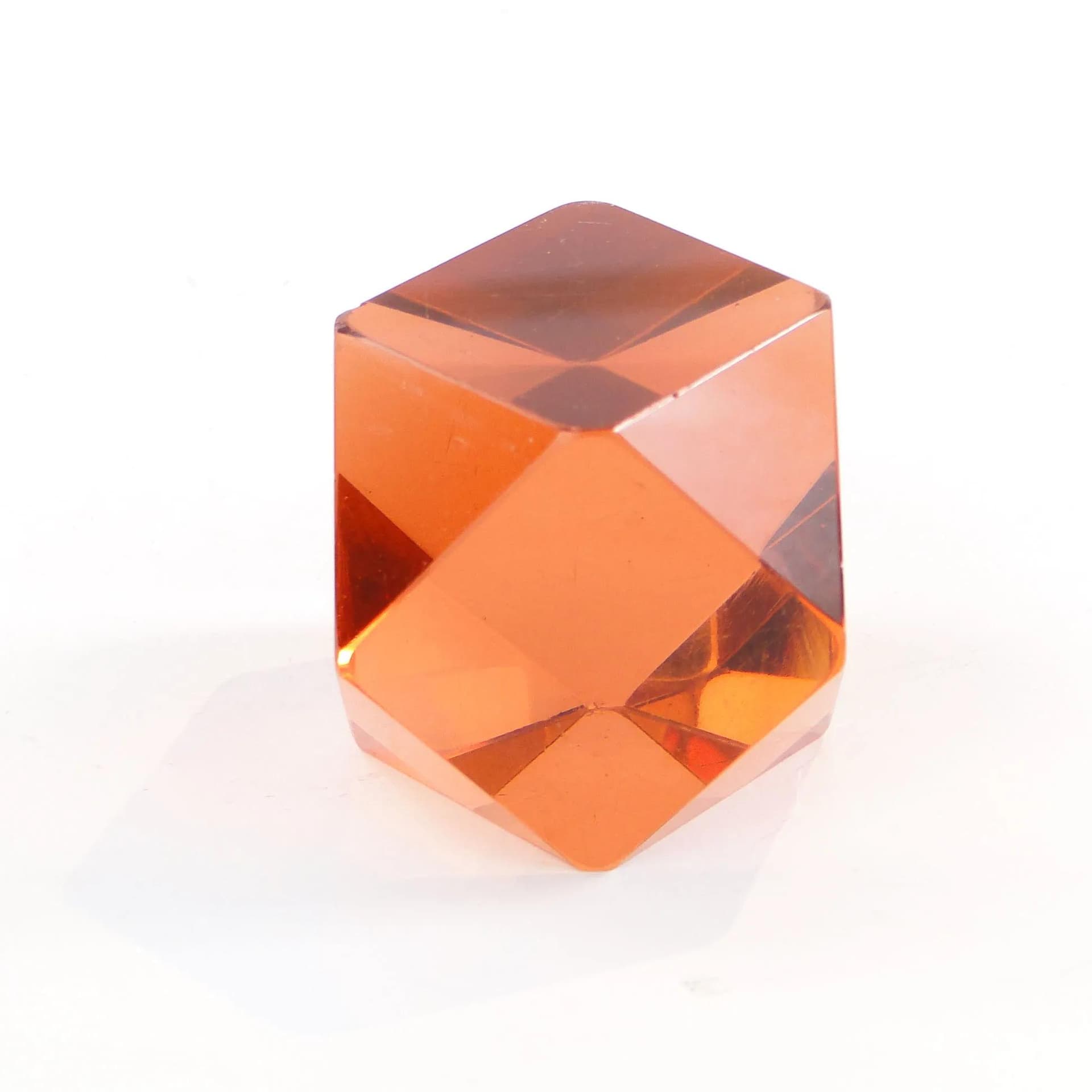 Paperweight Art Deco, orange crystal, Austria, early 20th c. - 10422