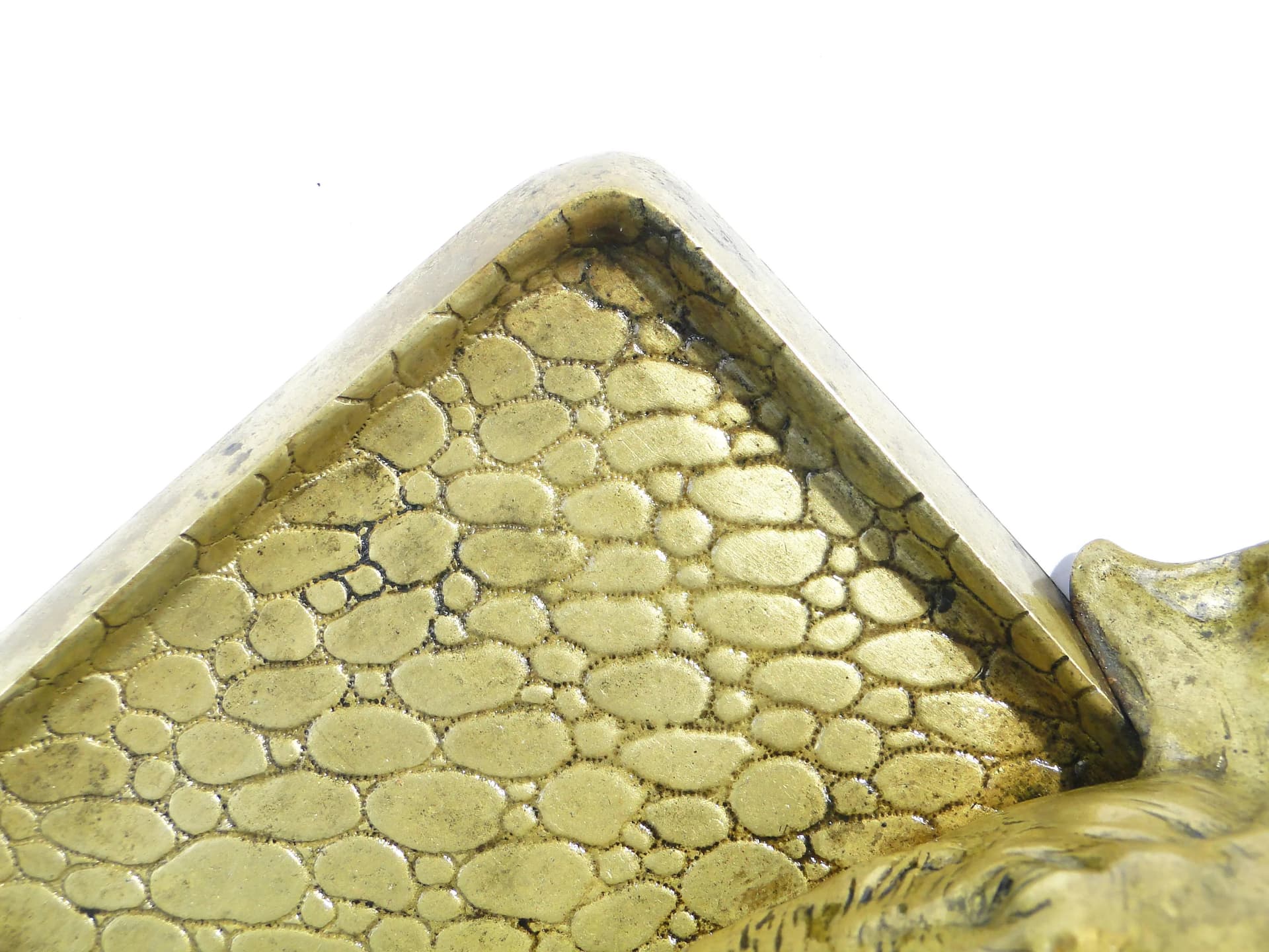 Wizytownik Art Nouveau, brąz złoty, Austria, lata 10. XX w. - 163807