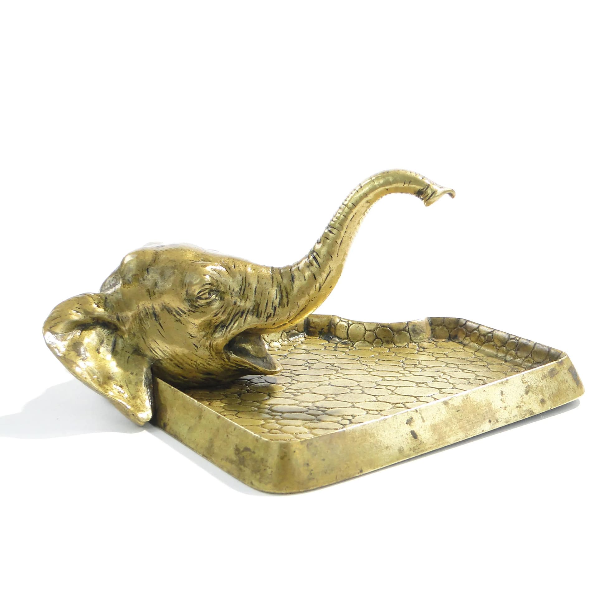 Wizytownik Art Nouveau, brąz złoty, Austria, lata 10. XX w. - 163804