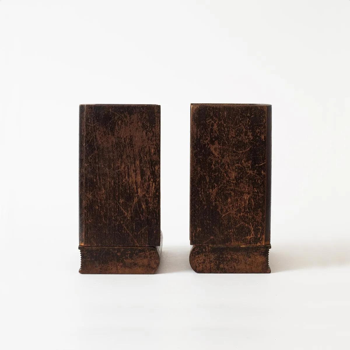Para podpórek do książek, brązowy, drewno, Polska, lata 30. - 161918