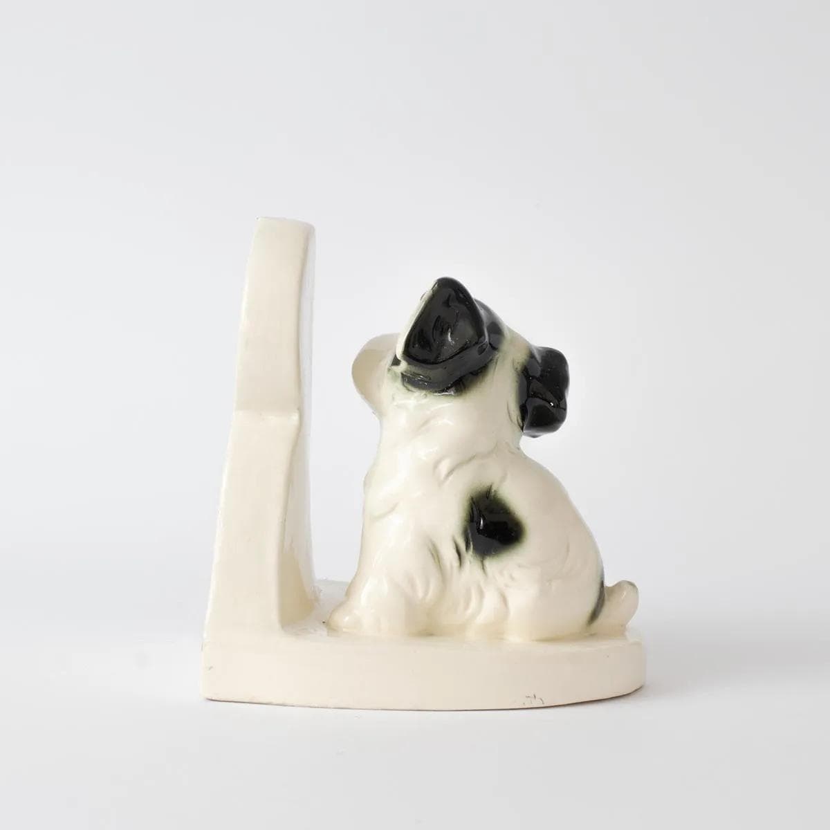 Podpórka do książek Art déco, kość słoniowa czarny, ceramika, lata 30. - 161910