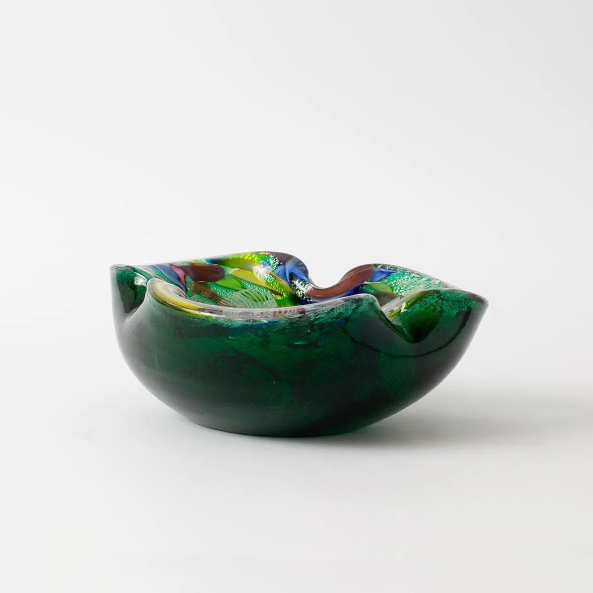 Bowl Bizantino, multicolor glass, by D. Martens, AVEM, Italy, 1960s. - 161904