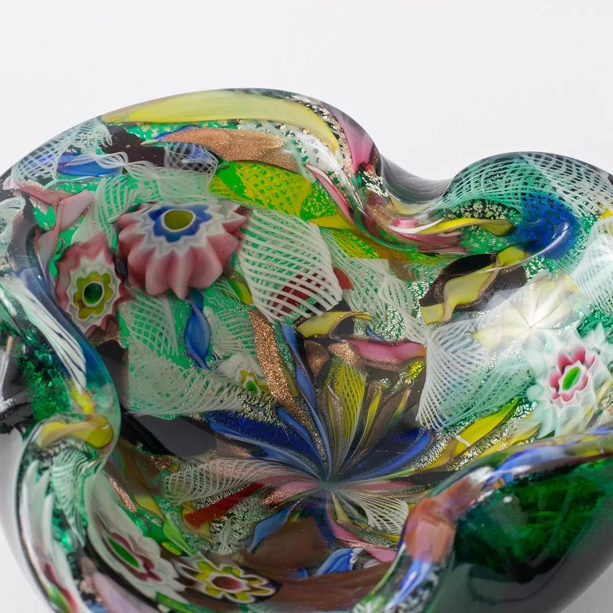 Bowl Bizantino, multicolor glass, by D. Martens, AVEM, Italy, 1960s. - 161902