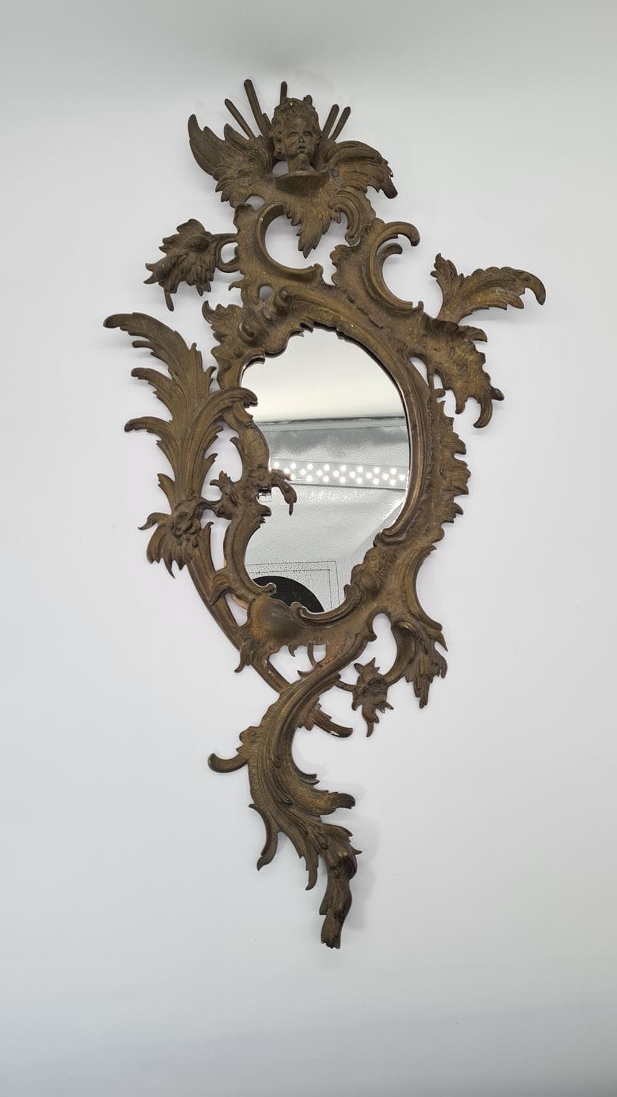 Rococo Mirror, dark bronze, France, 19th c. - 161280