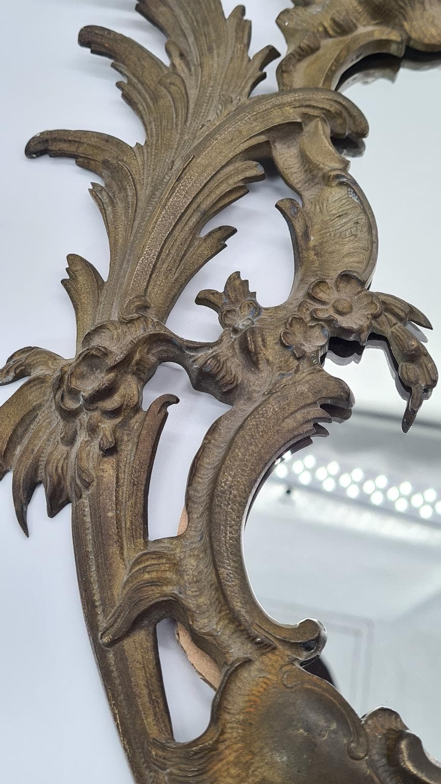 Rococo Mirror, dark bronze, France, 19th c. - 161285