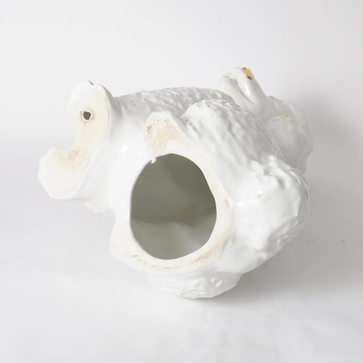 Poodle figurine, white ceramic, Italy, 1960s. - 161825