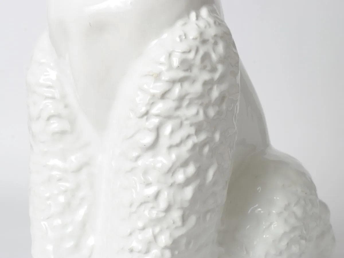 Poodle figurine, white ceramic, Italy, 1960s. - 161823