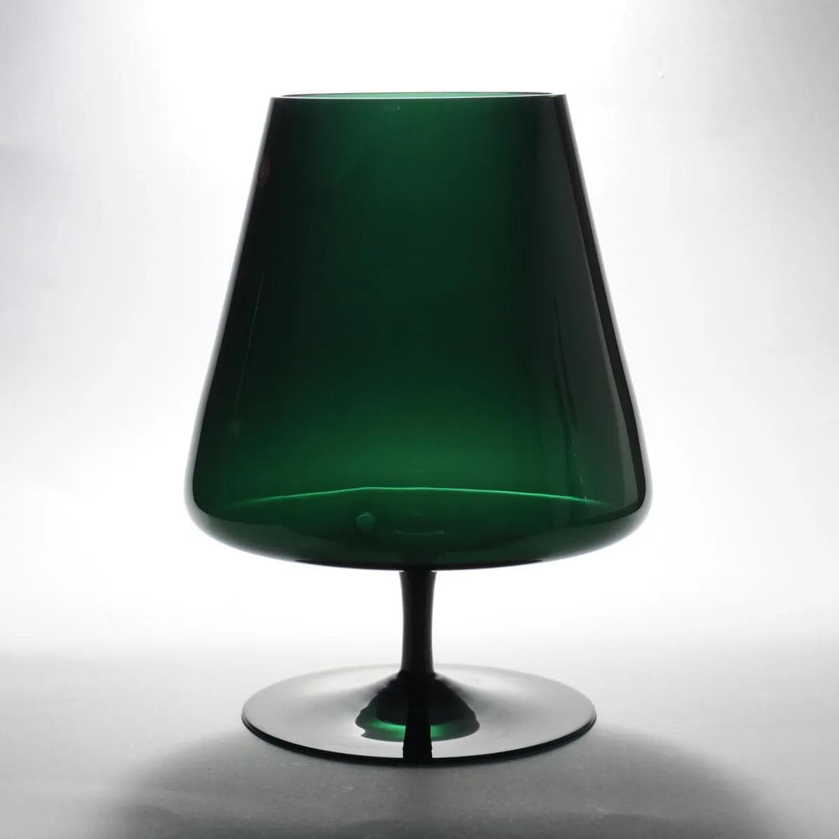 Vase Ingrid Glashütte, bottle green glass, Germany, 1970s. - 161813