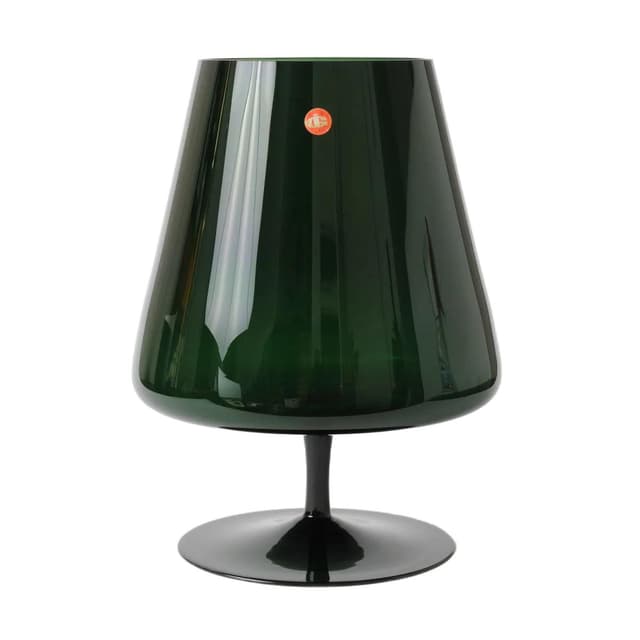 Vase Ingrid Glashütte, bottle green glass, Germany, 1970s. - DIMENSION