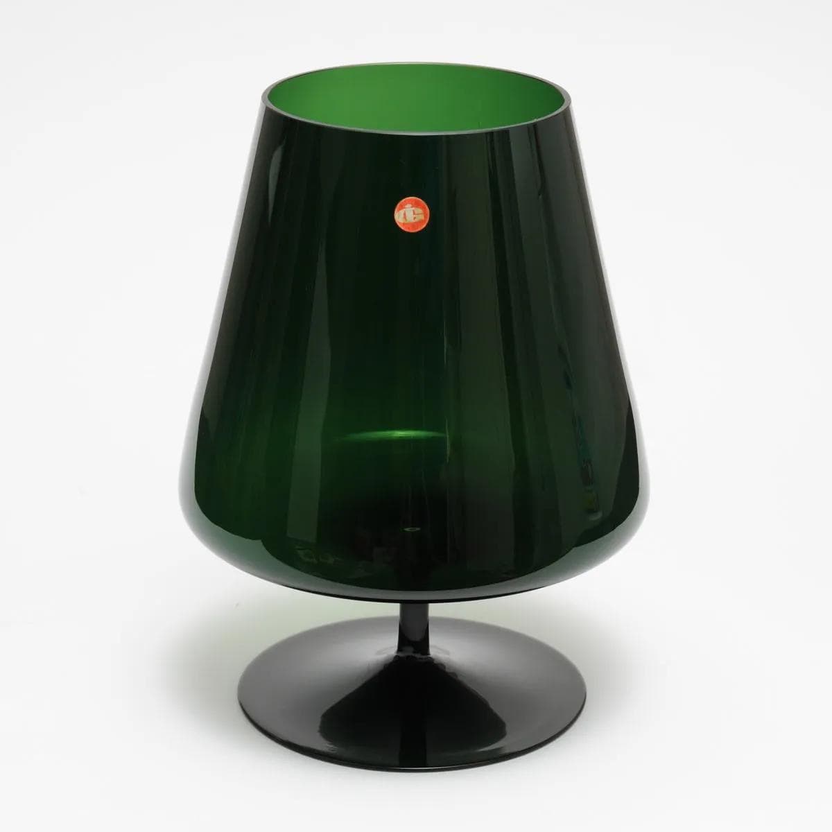Vase Ingrid Glashütte, bottle green glass, Germany, 1970s. - 161812