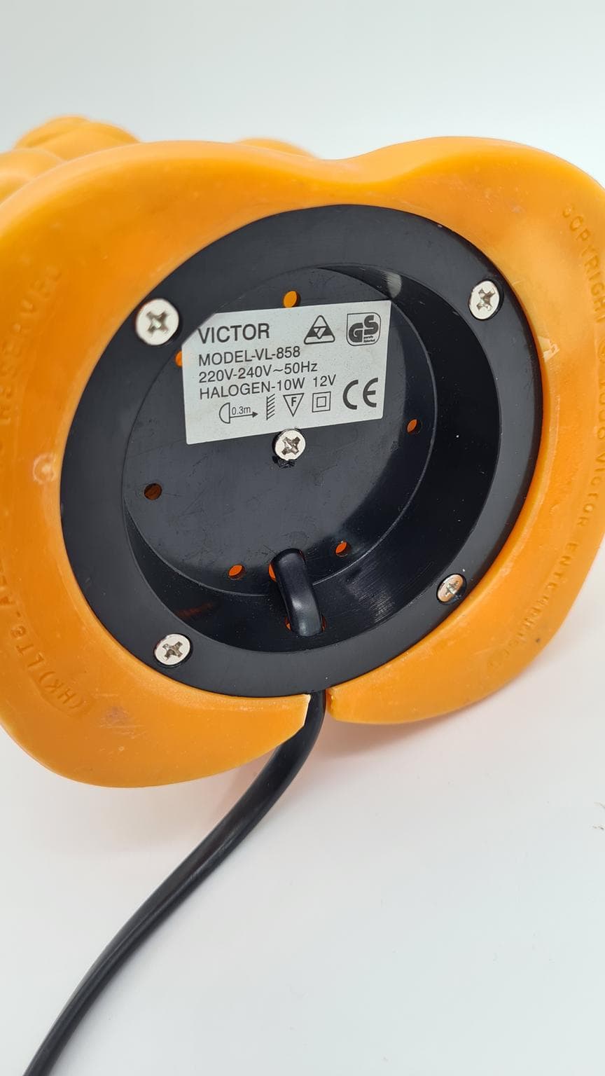 Lampka nocna Lumibär, żółty, polipropylen, Niemcy, lata 90. - 161315