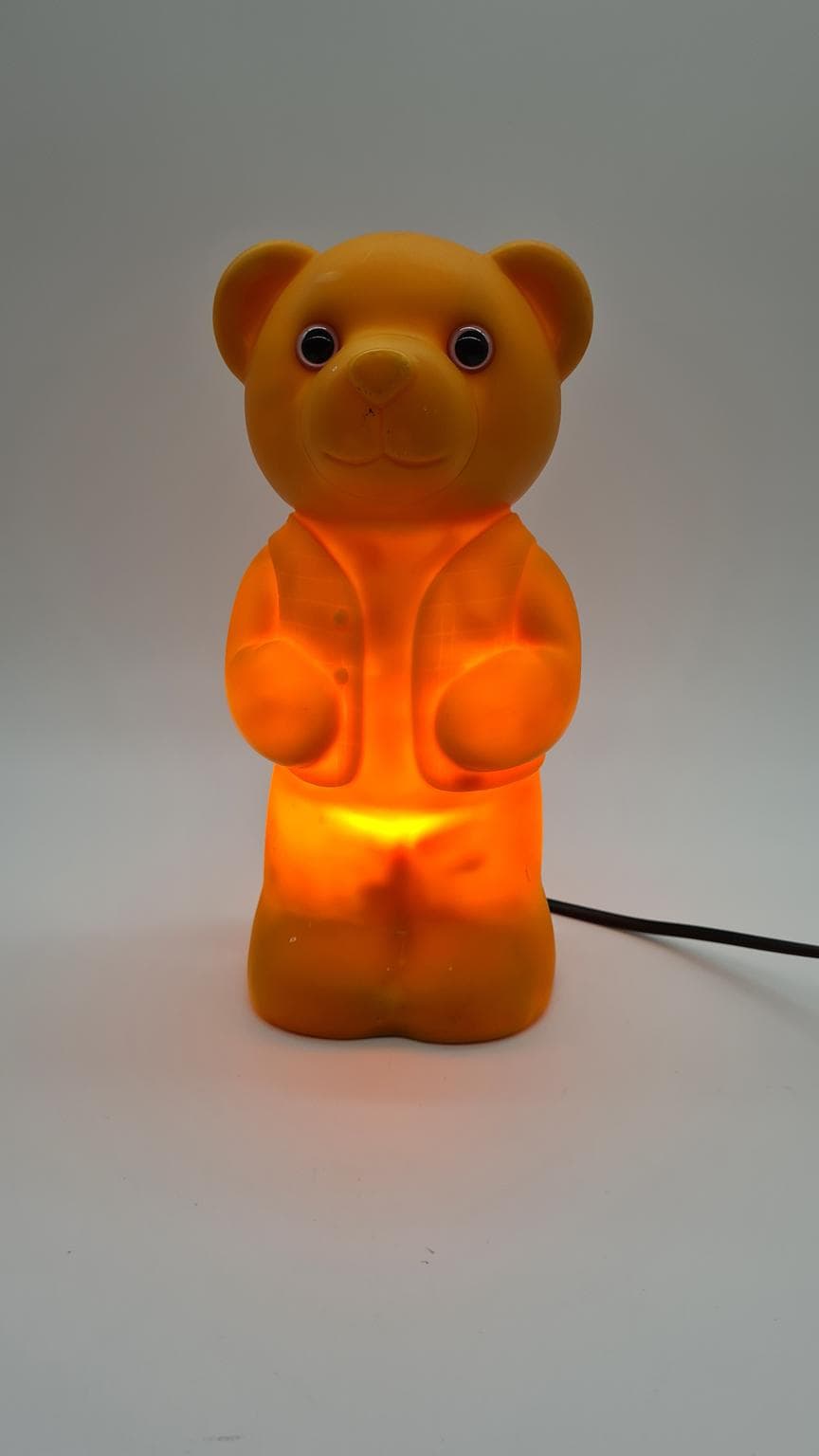 Lampka nocna Lumibär, żółty, polipropylen, Niemcy, lata 90. - 161316