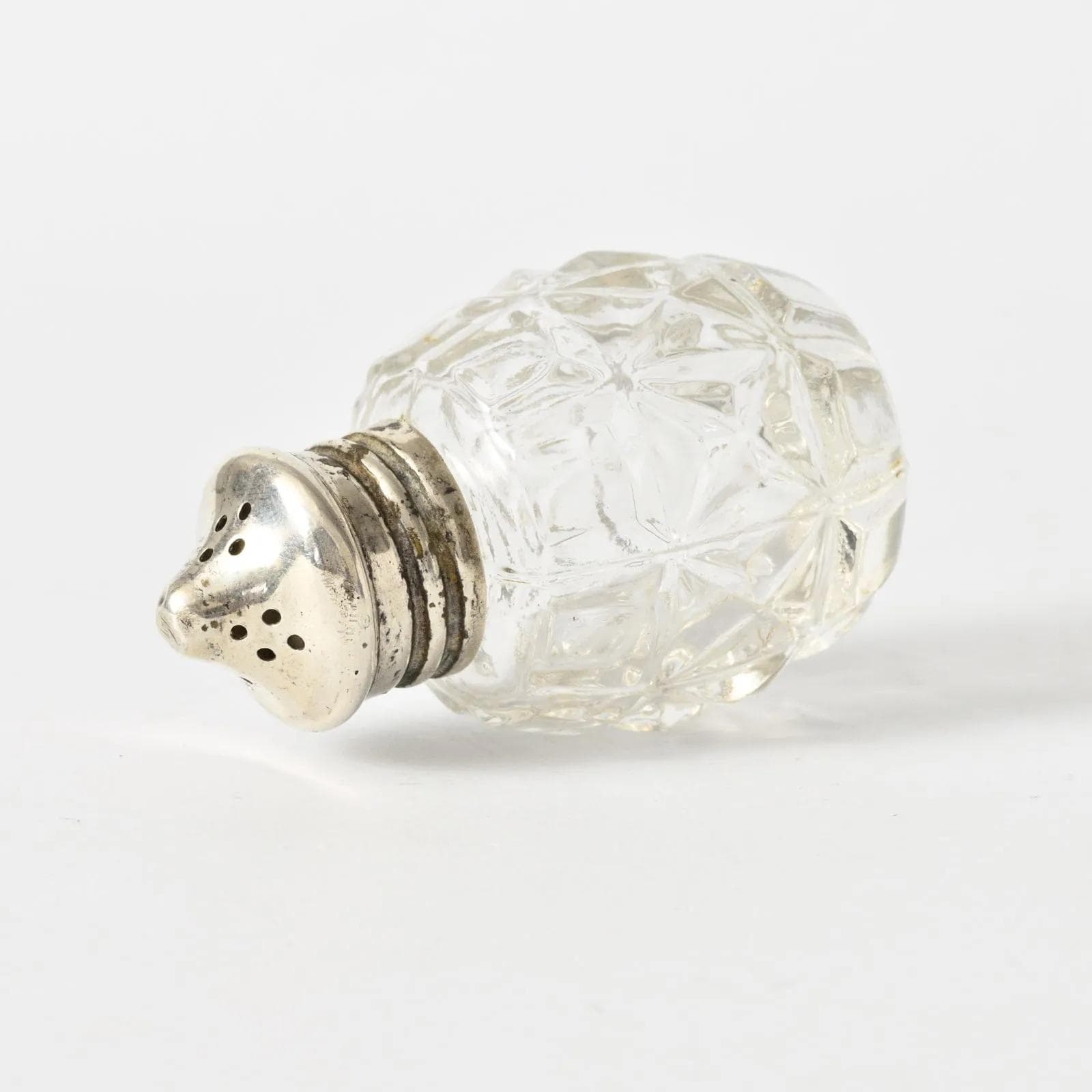 Salt Shaker, transparent glass, France, early 20th c. - 161809