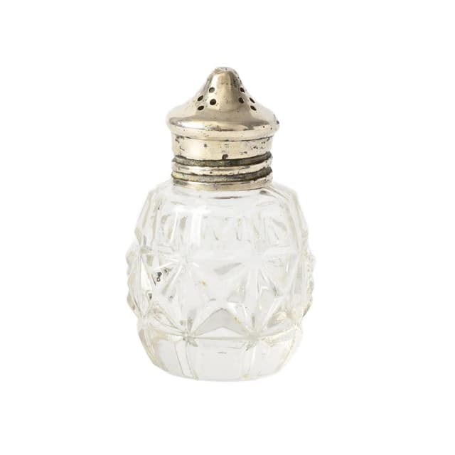 Salt Shaker, transparent glass, France, early 20th c. - DIMENSION