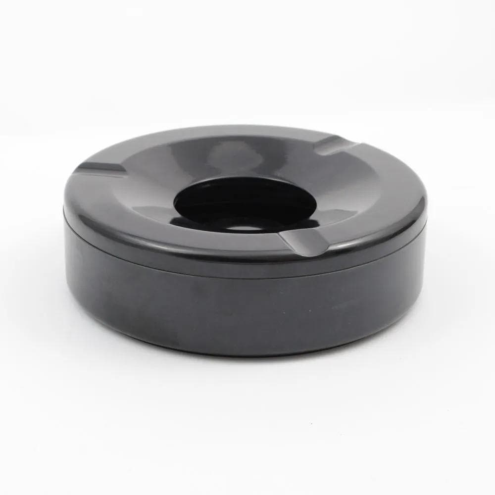 Popielnica Helit, czarny, melamina, Niemcy, lata 80. - 161801